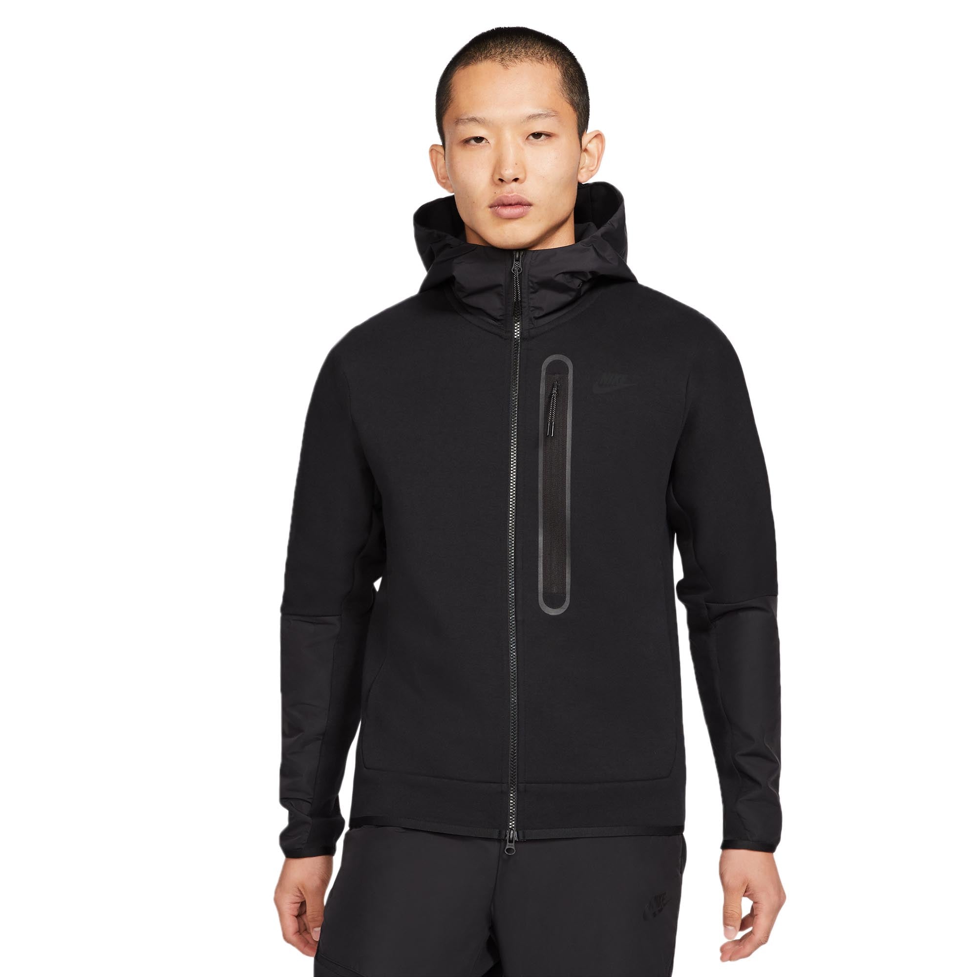 Nike Mens Sportswear Tech Fleece Full-Zip Black Hoodie – Extra Butter