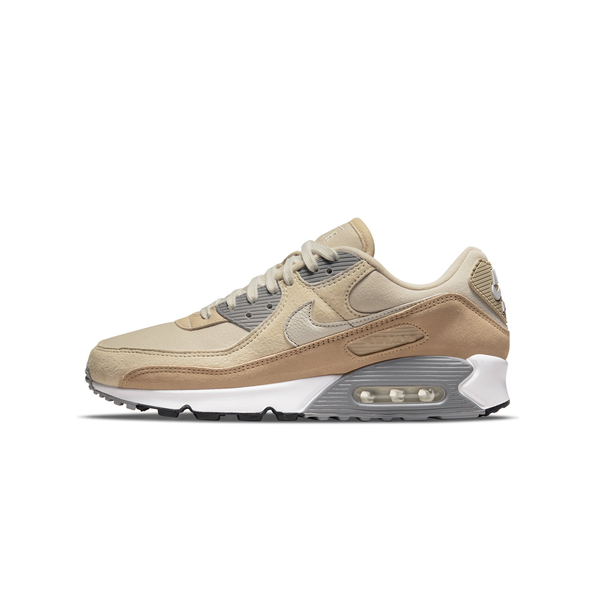 Nike Mens Air Max 90 Premium Shoes Hemp/Summit White – Extra Butter