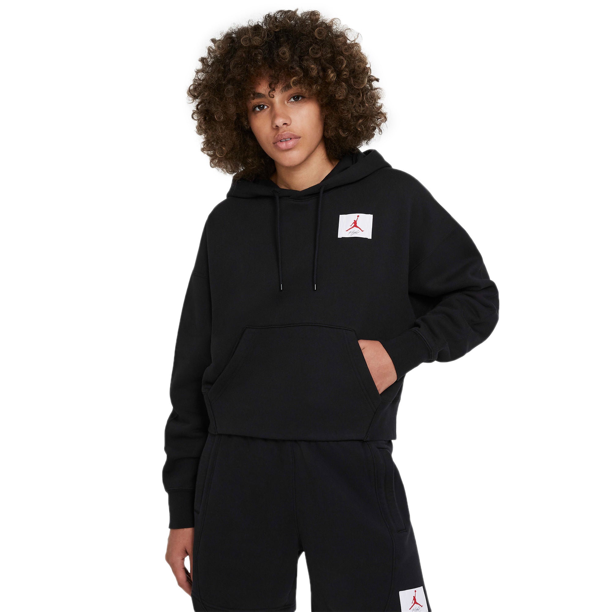 Air Jordan Womens Flight Fleece Black Pullover Hoodie – Extra Butter