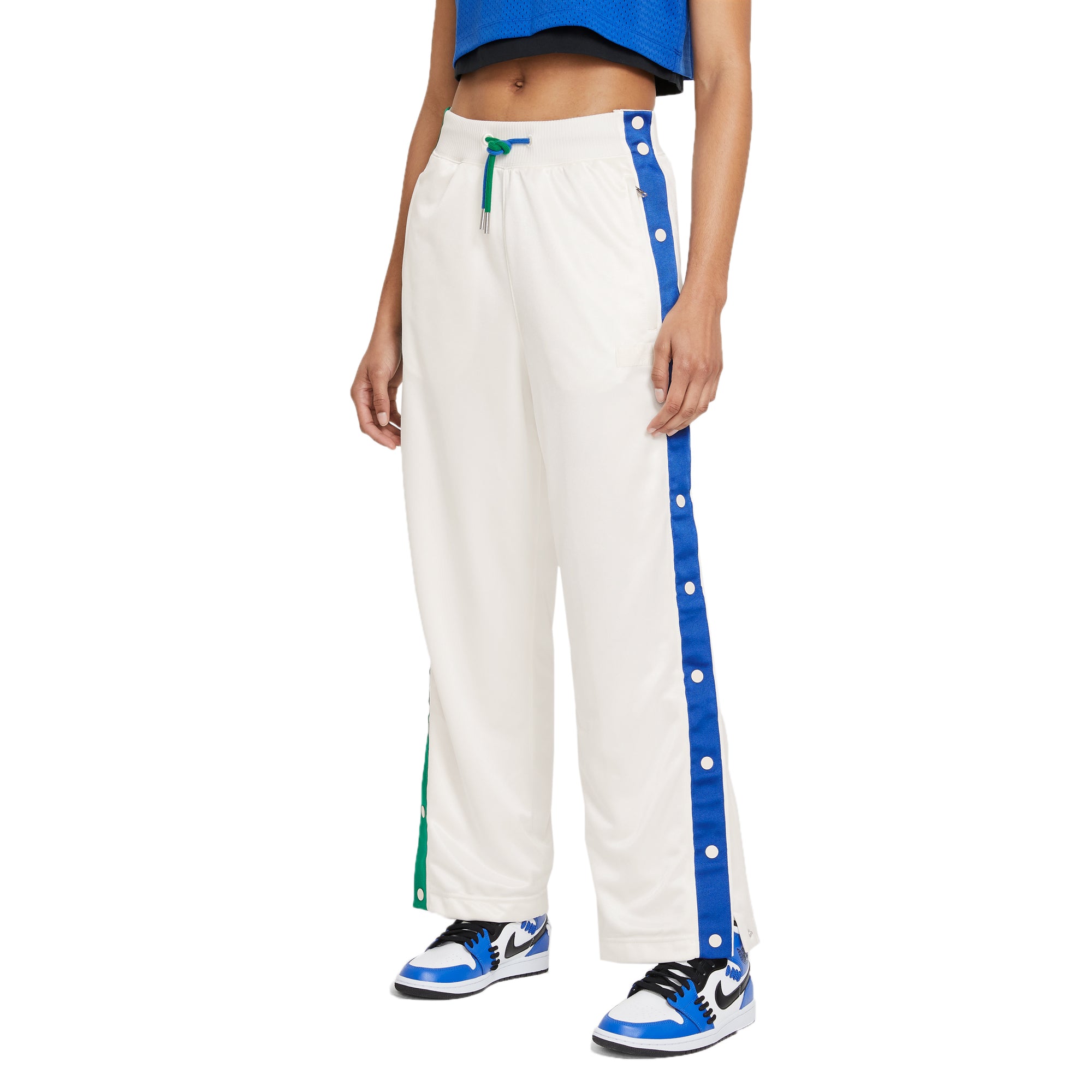 jordan women jordan x aleali may tearaway pants sail game royal pine green