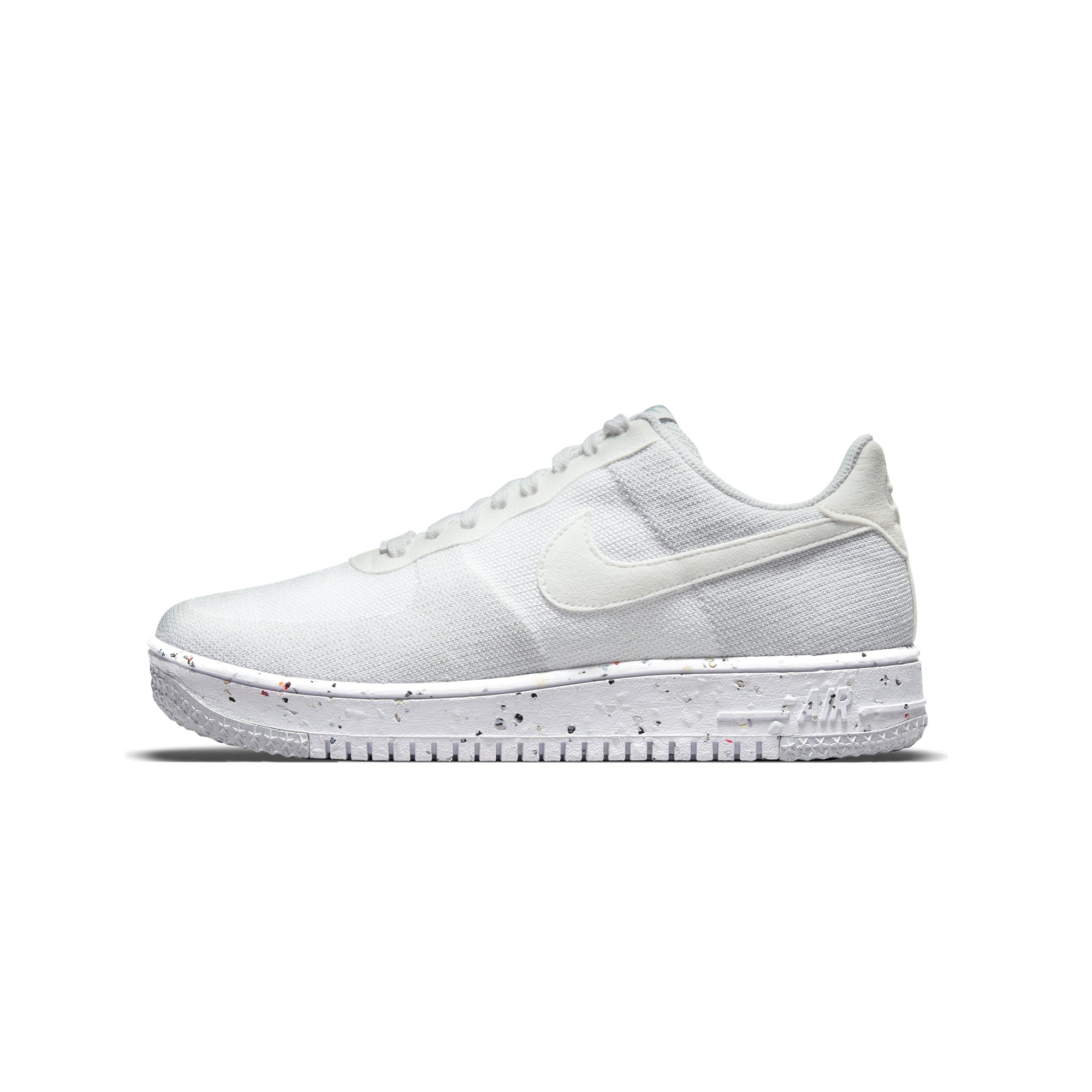 Nike Mens Air Force Crater Flyknit Shoes White/Sail – Extra Butter