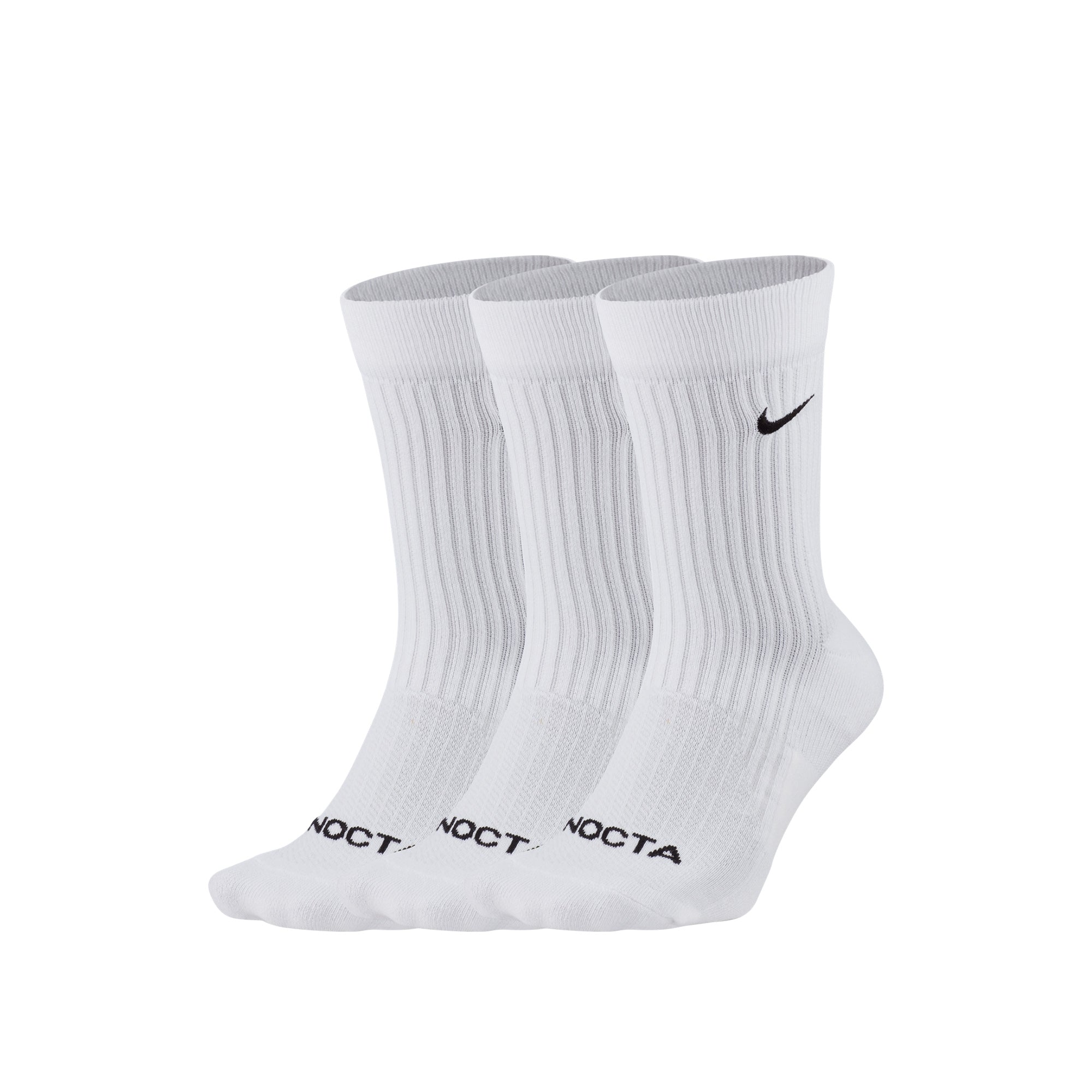 NOCTA Mens 3-Pack Crew Socks – Extra Butter