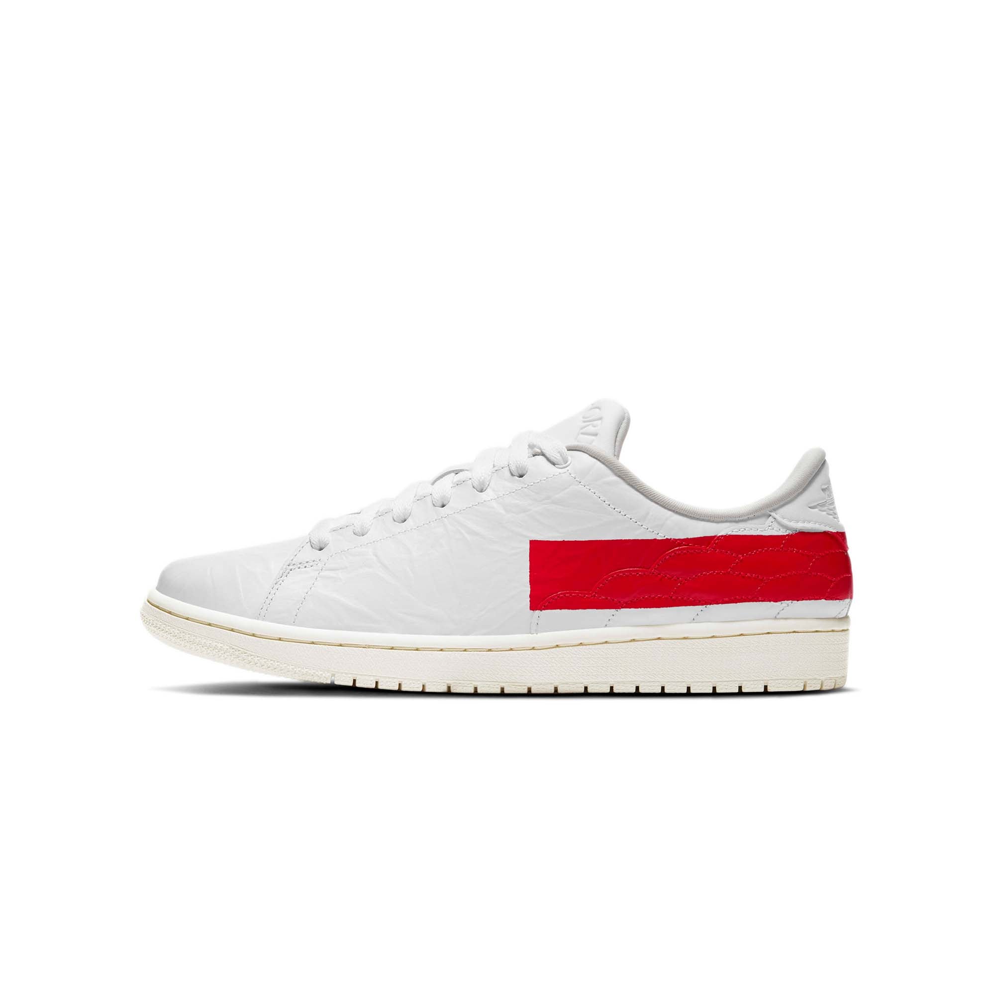 Air Jordan Mens Centre Court 'White/University Red-Sail' Shoes