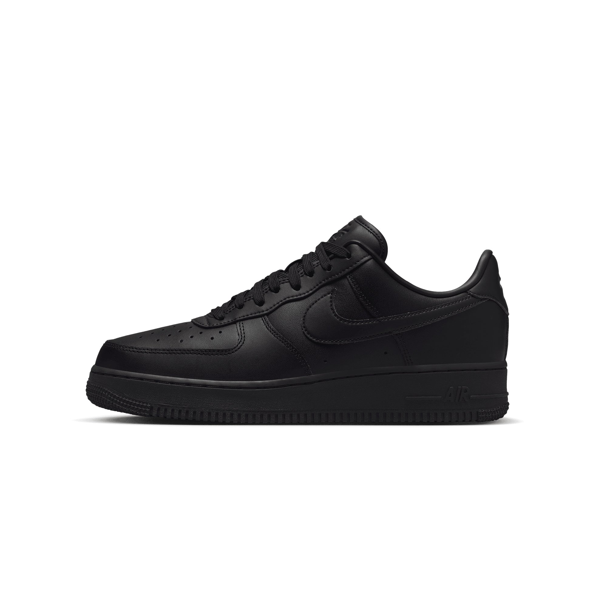 all black suede af1