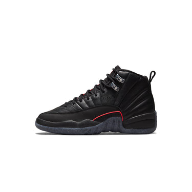 Air Jordan Kids 12 Retro Shoes Black/Bright Crimson