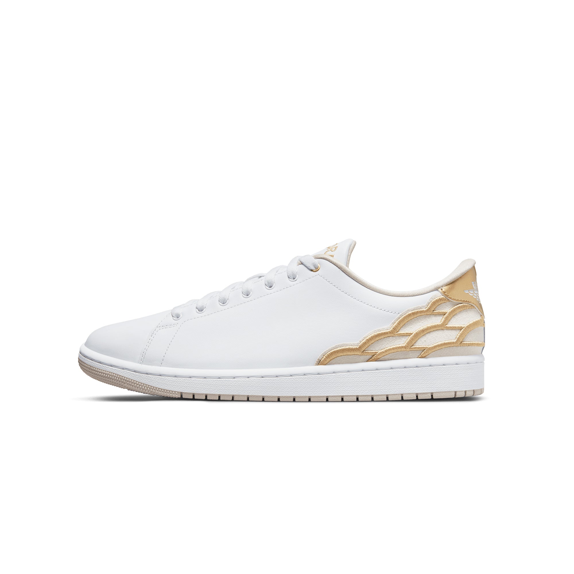 Air Jordan Mens 1 Centre Court Shoes 'White/Ly Orewood' â Extra Butter