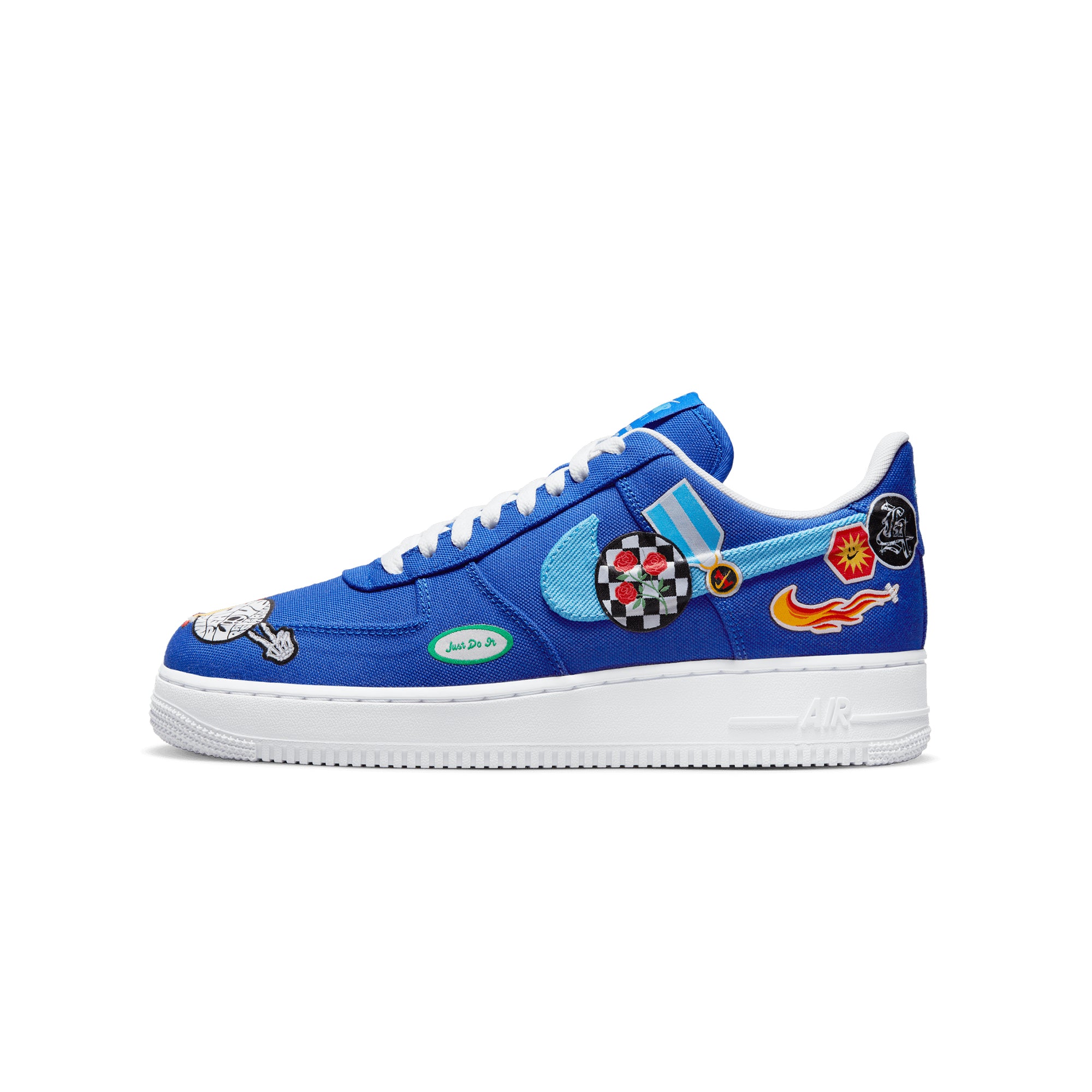 Nike air force 1 just do it mens blue Clearance