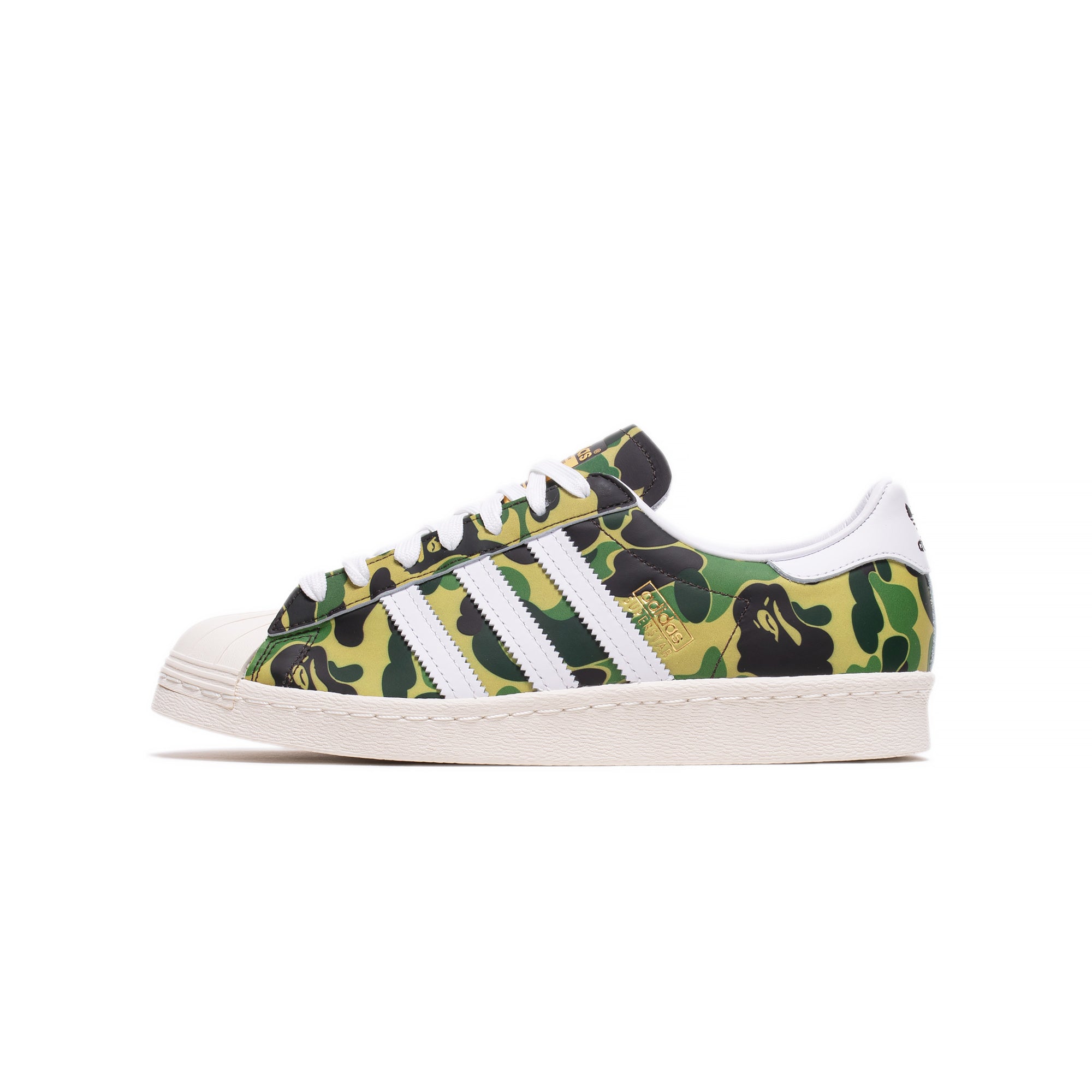 Adidas Mens Superstar80's Bape Shoes Extra Butter Adidas Mens Superstar80's Bape Shoes Extra Butter