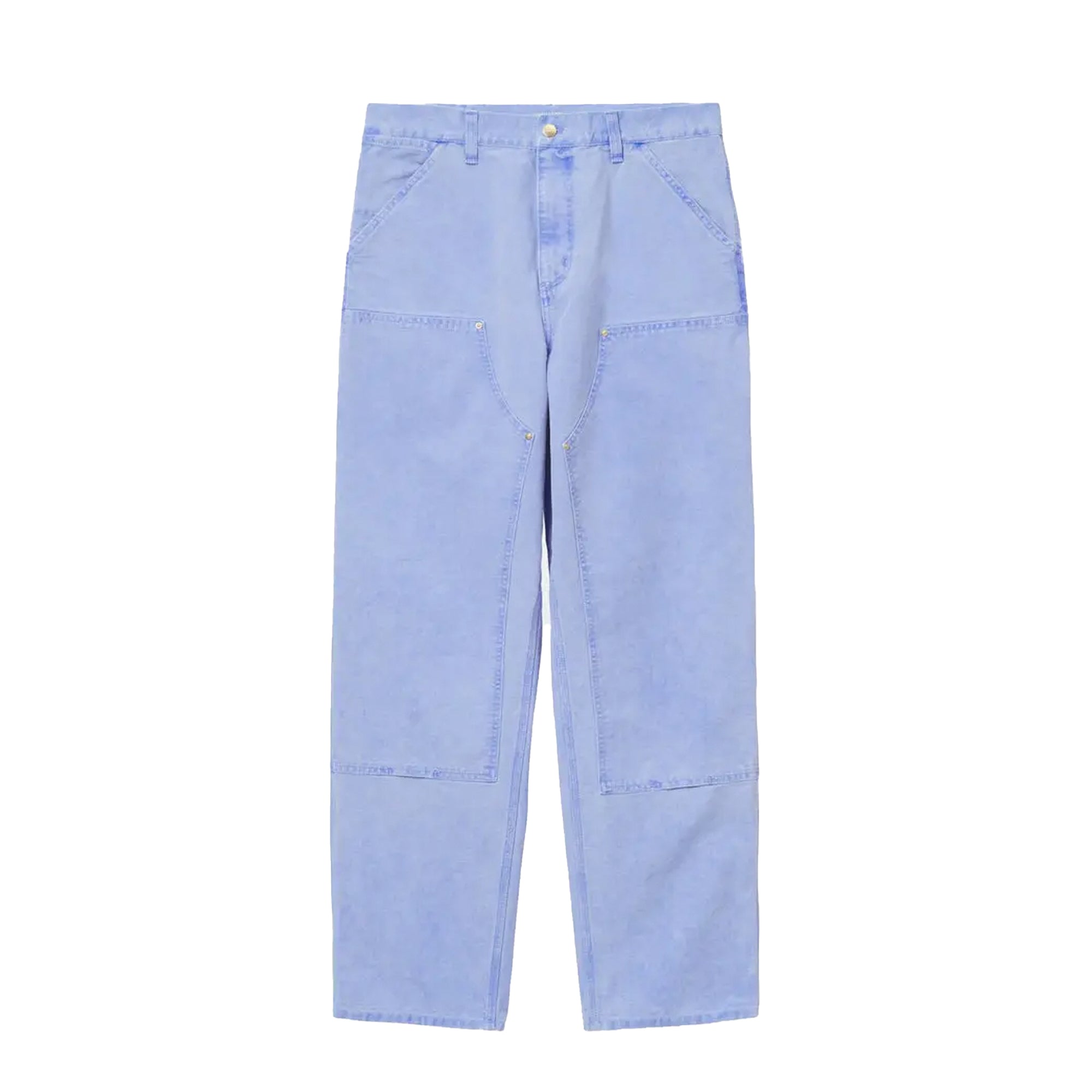 Carhartt WIP Mens Double Knee Pants Icy Water – Extra Butter
