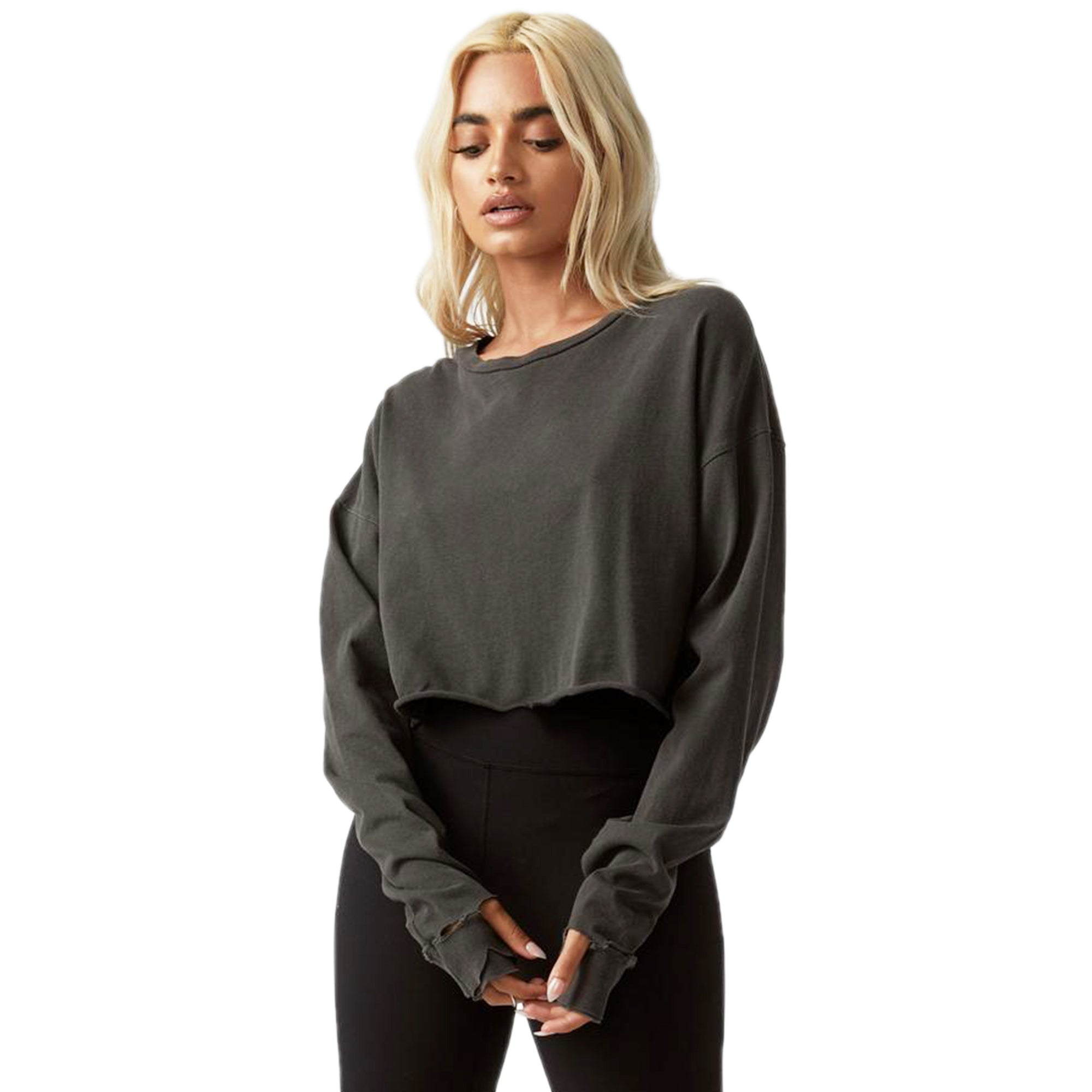Joah Brown Cropped Sweatshirt Joah Brown Slouchy Pullover 