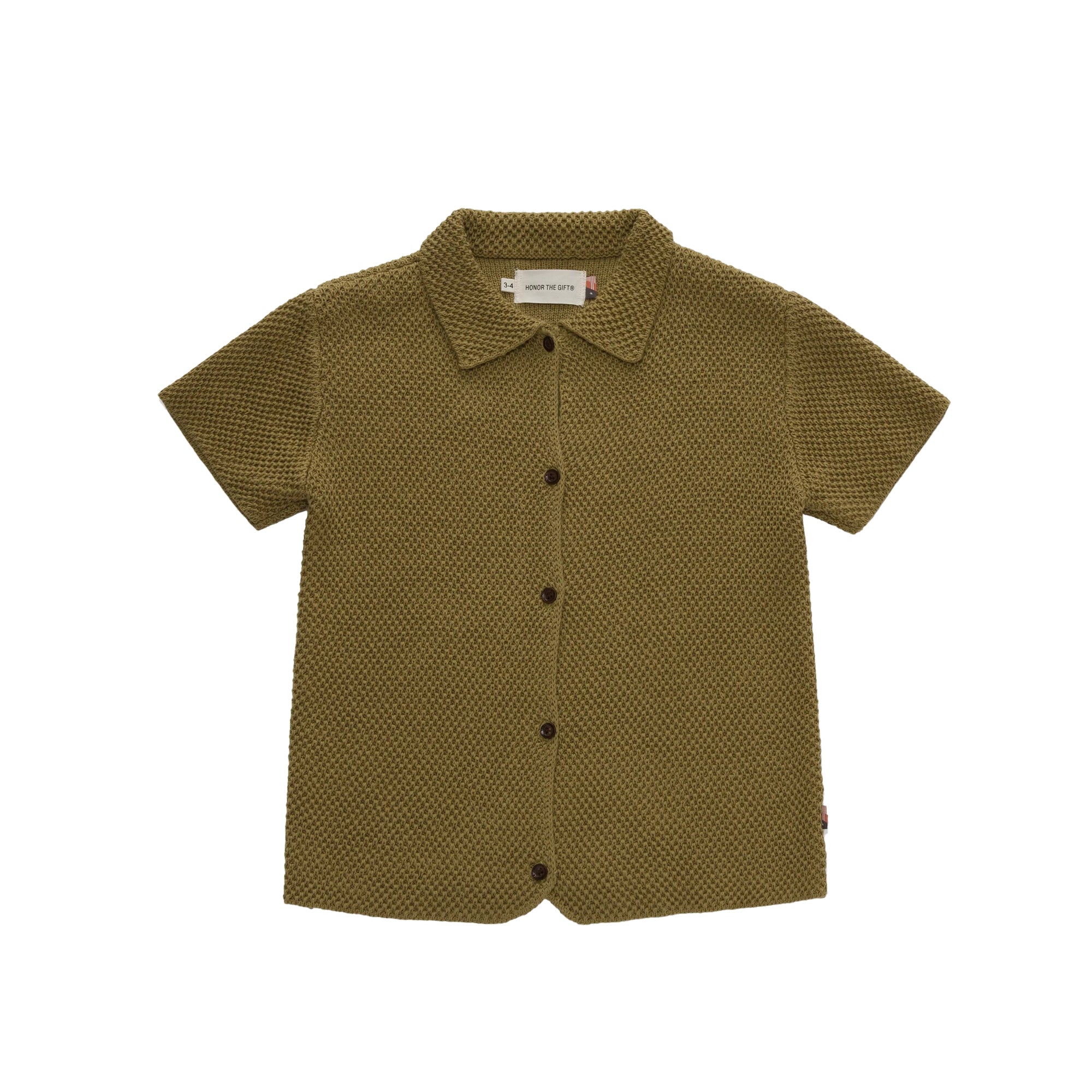 Honor The Gift Kids Knit H Button Up Extra Butter