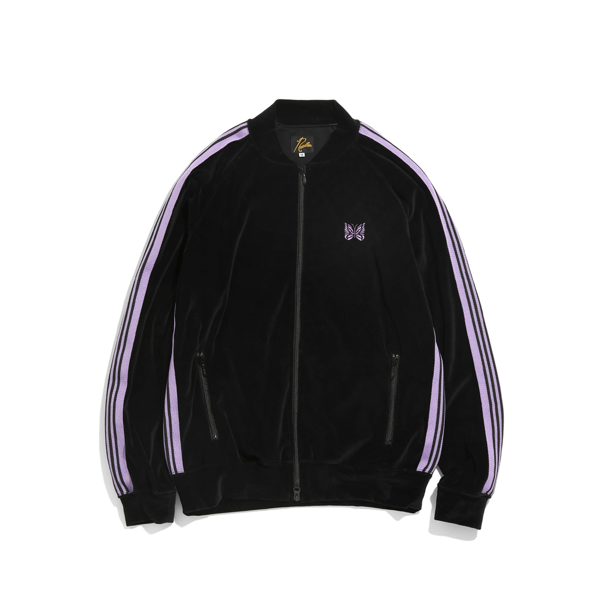 Needles Mens RC Velour Track Jacket black – Extra Butter