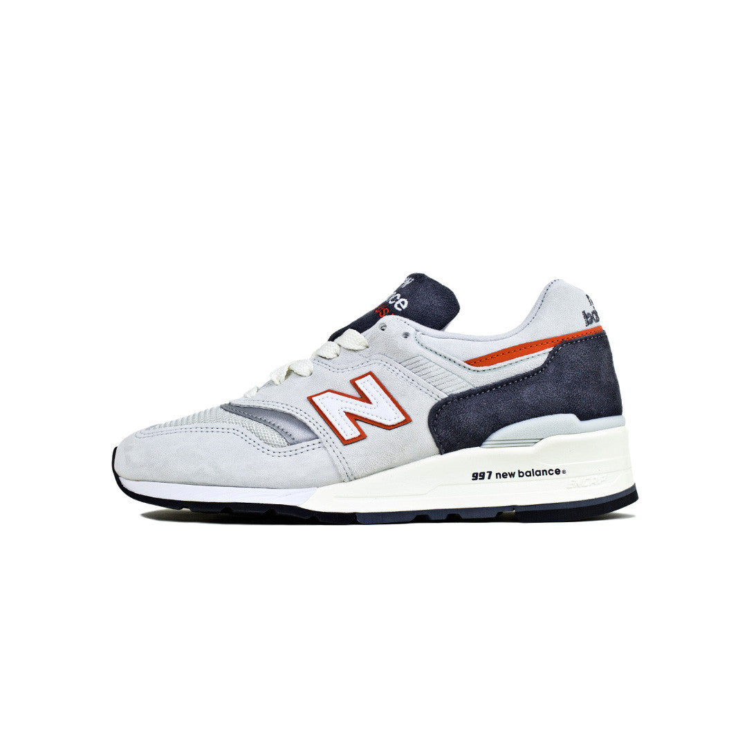 Sneakers New Balance M997 Grey Orange New Balance 997 Grigio New