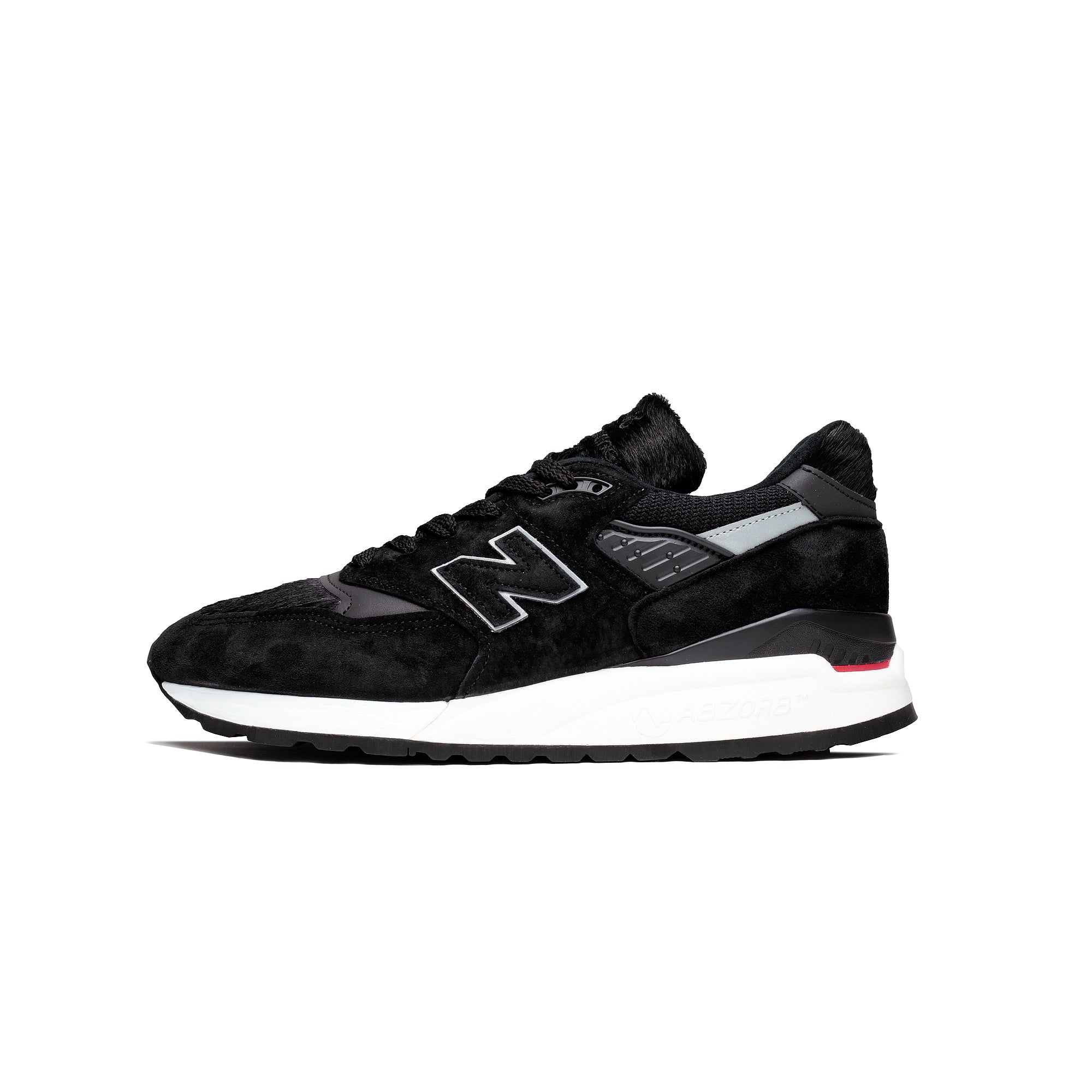 VERY GOOD New Balance 998 Pony Hair Black White M998TCB Made in USA Men\'s 11 New Balance 998 Made in USA Black Pony Hair for Sale  main image 2