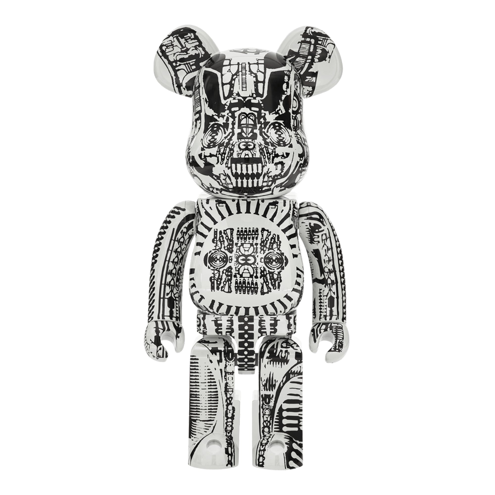 Medicom H.R. Giger 1000% Bearbrick 'White Chrome' – Extra Butter