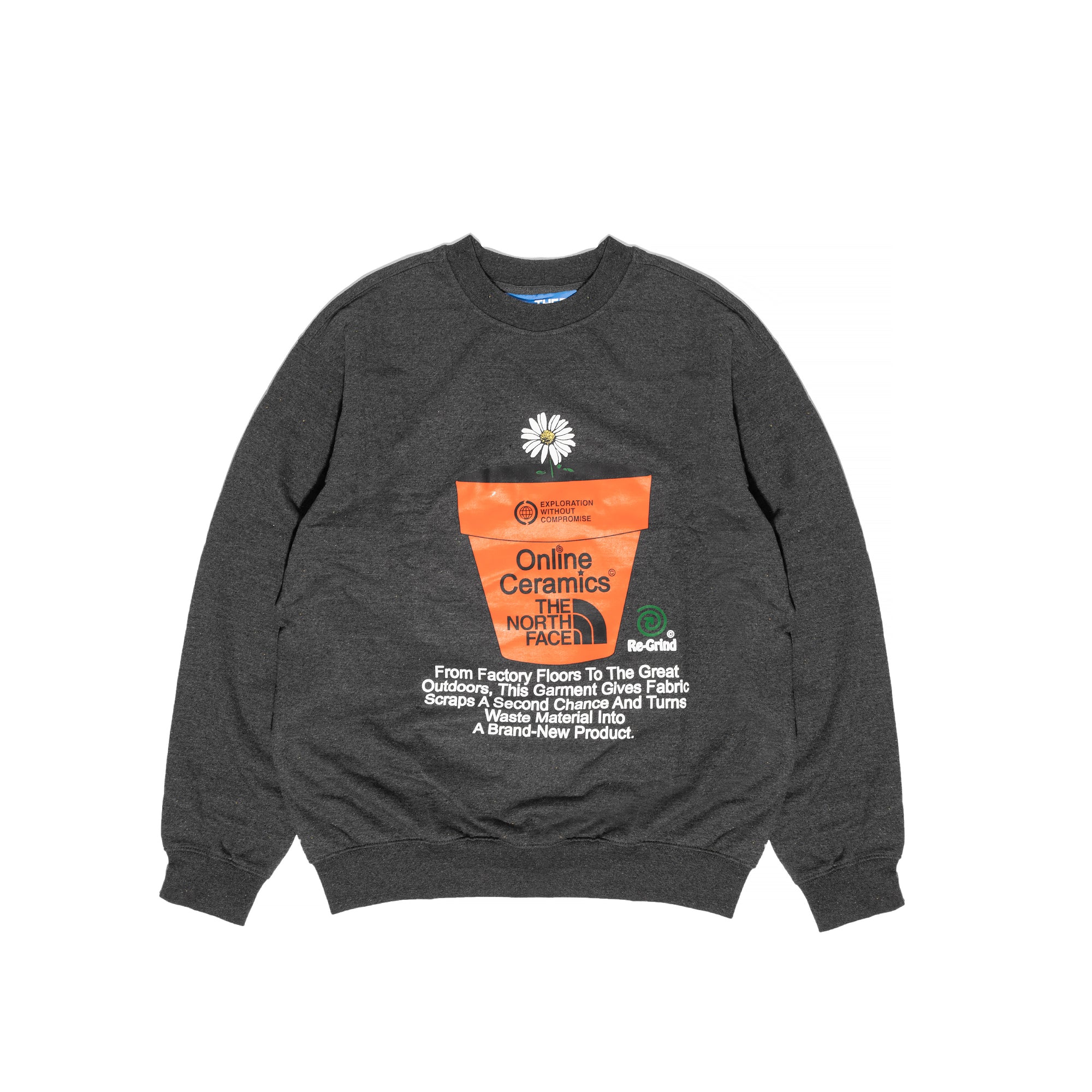 The North Face X Online Ceramics Mens Graphic Crew Sweatshirt 