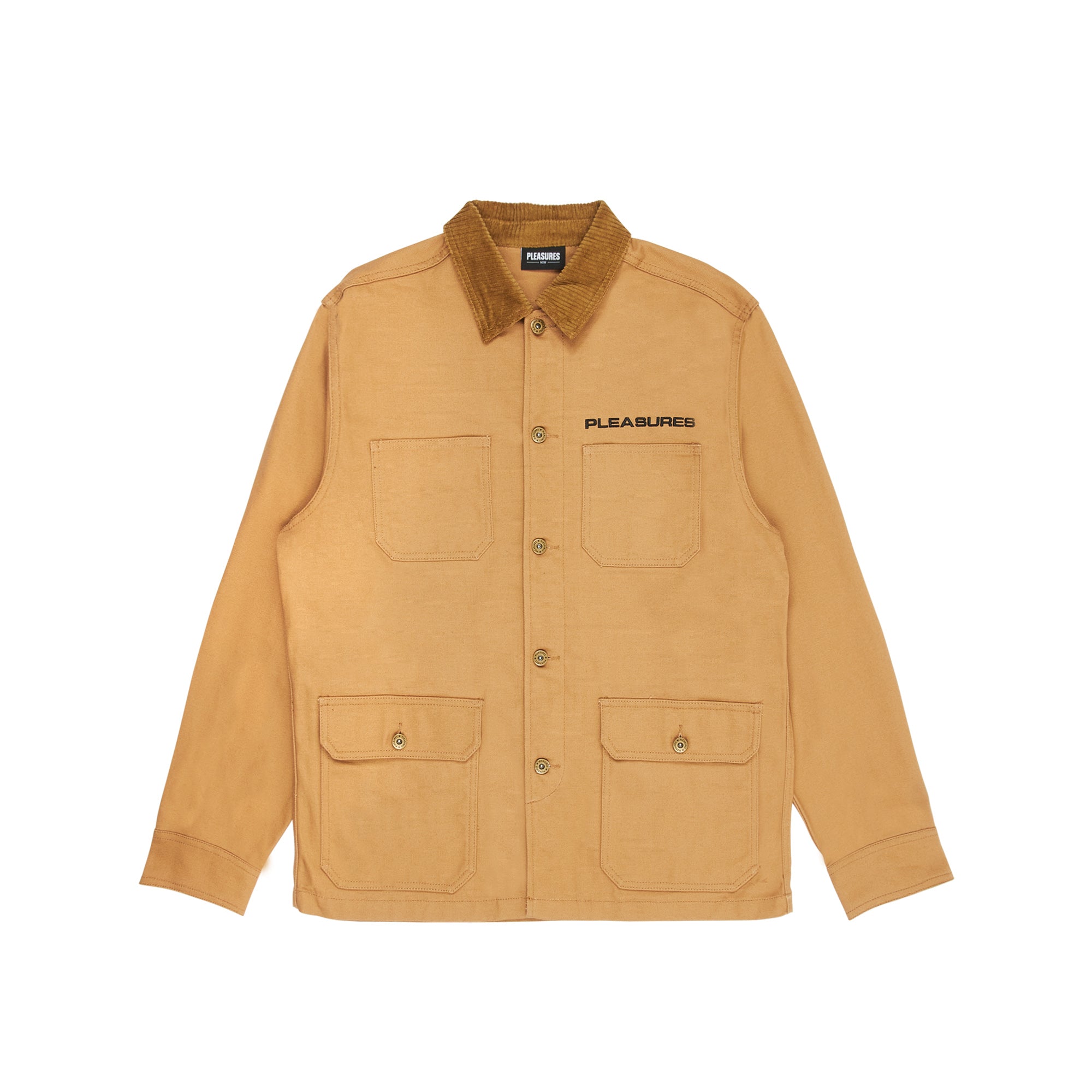Pleasures Mens 'Khaki' Spike Chore Jacket – Extra Butter