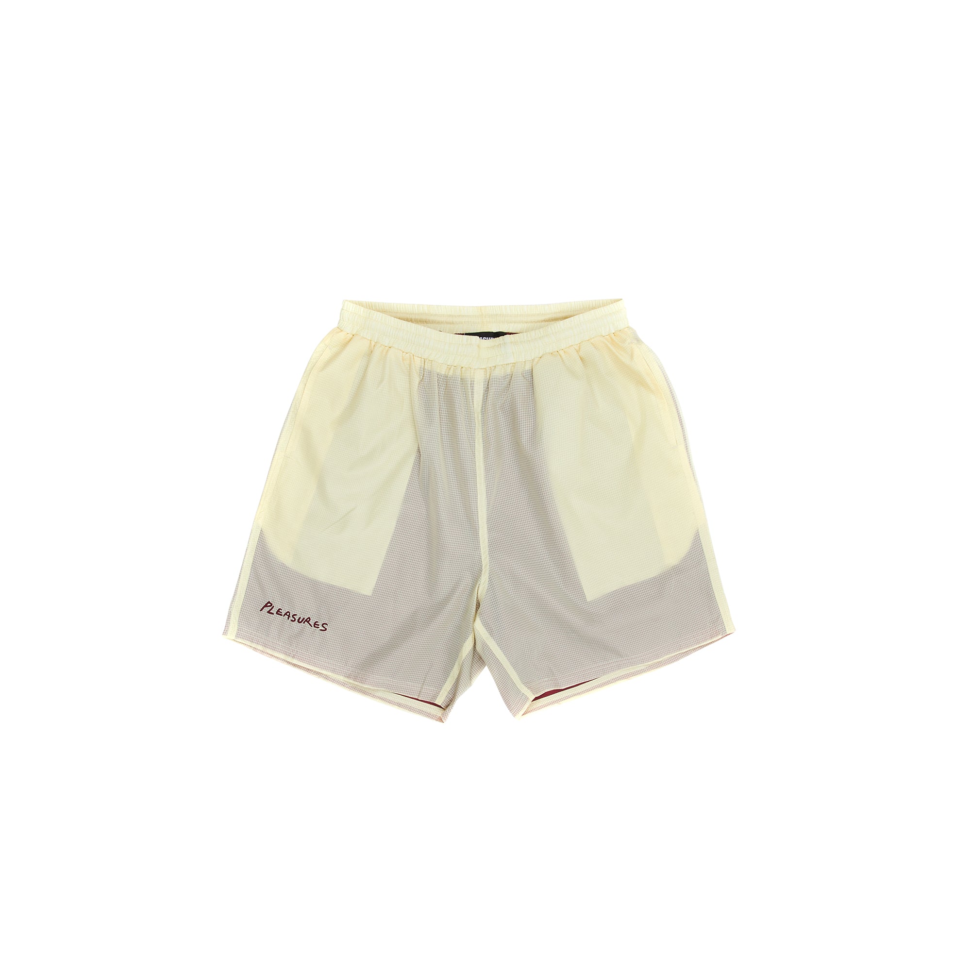 Pleasures Mens VCR Active Shorts 'Cream' Extra Butter