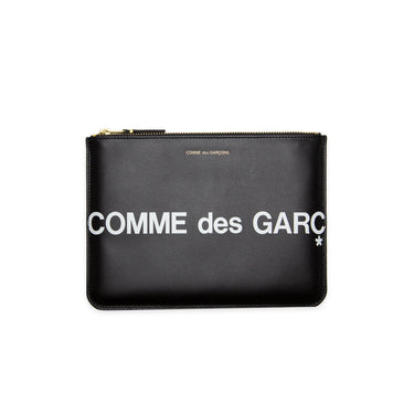 Comme Des Garcon Wallet: Huge Logo Purse in Black