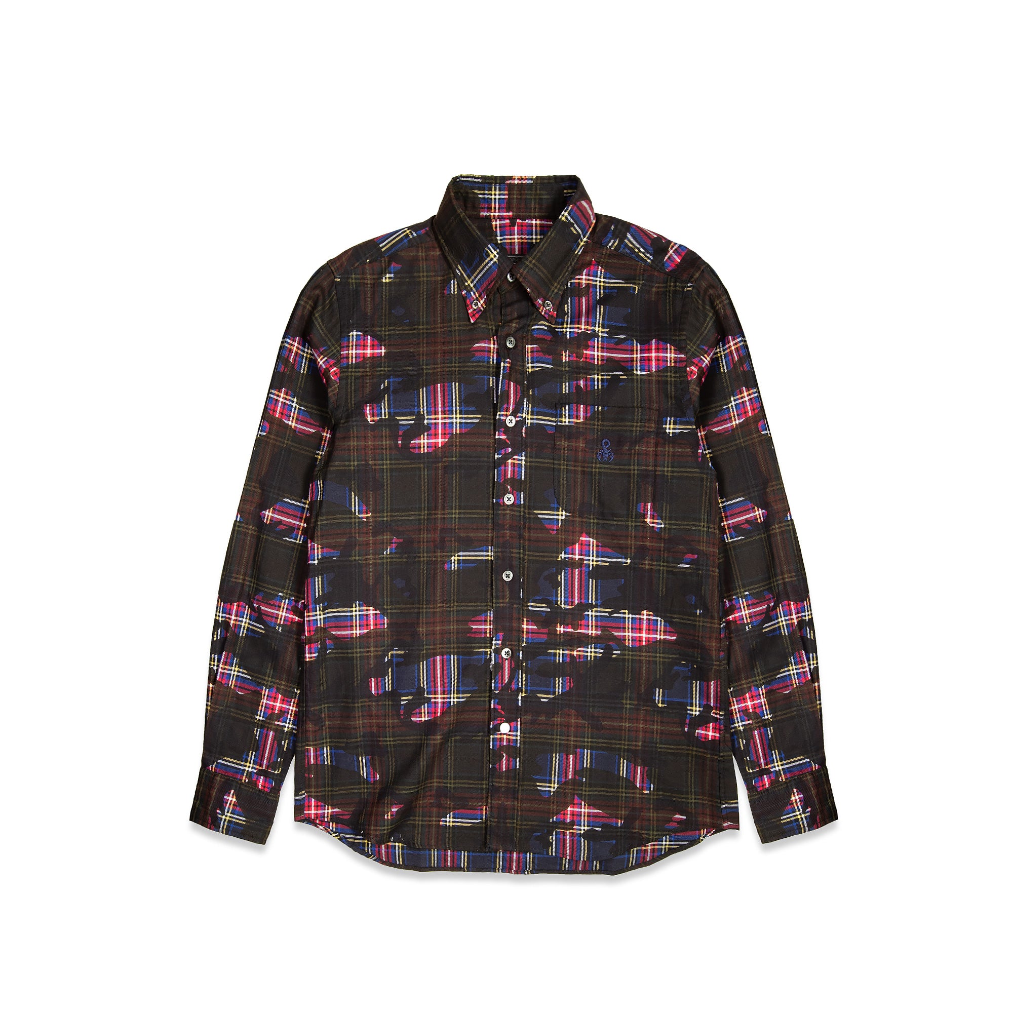 Sophnet Mens Camouflage Over Print B.D Shirt