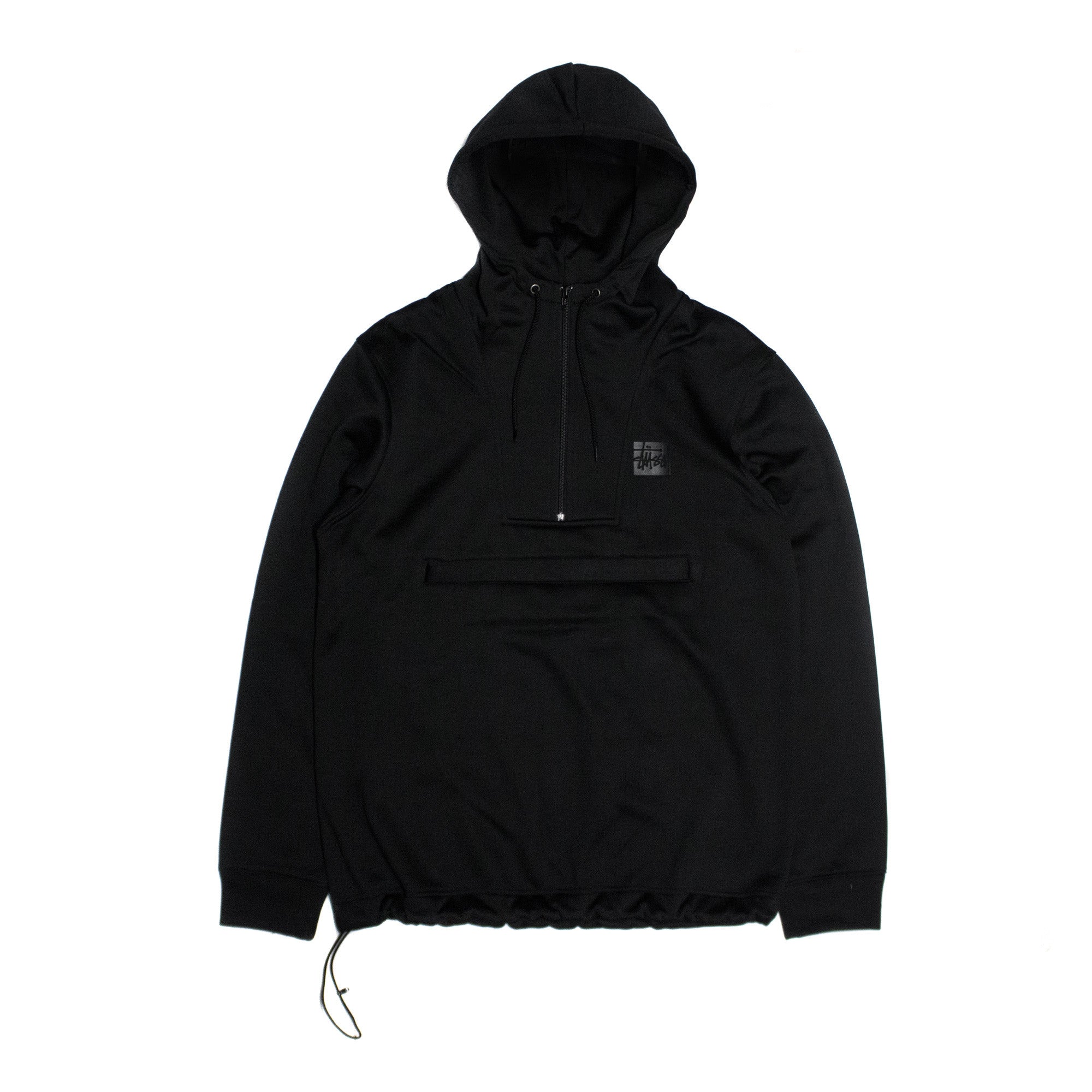 Stussy Plated Half Zip Hoody - Black – Extra Butter
