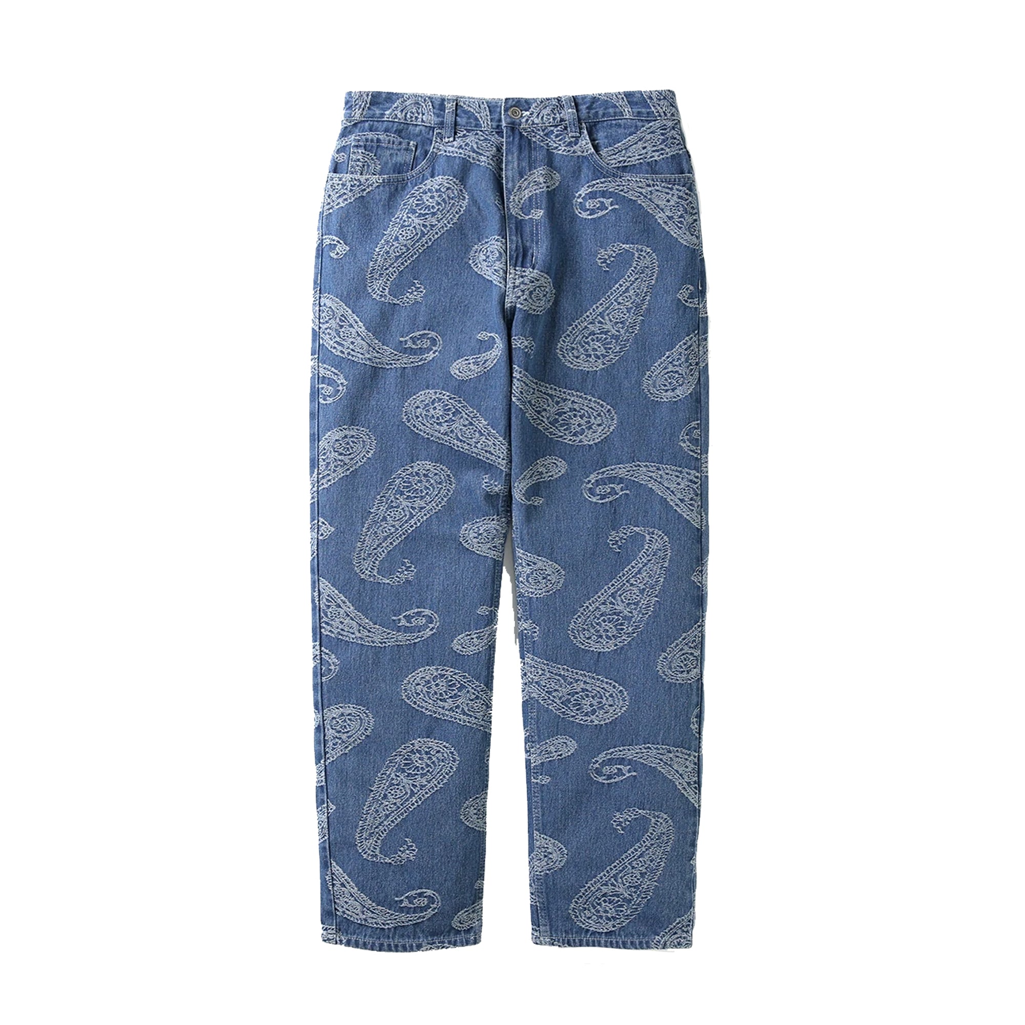 Thisisneverthat Mens Paisley Denim Pant 'Blue'