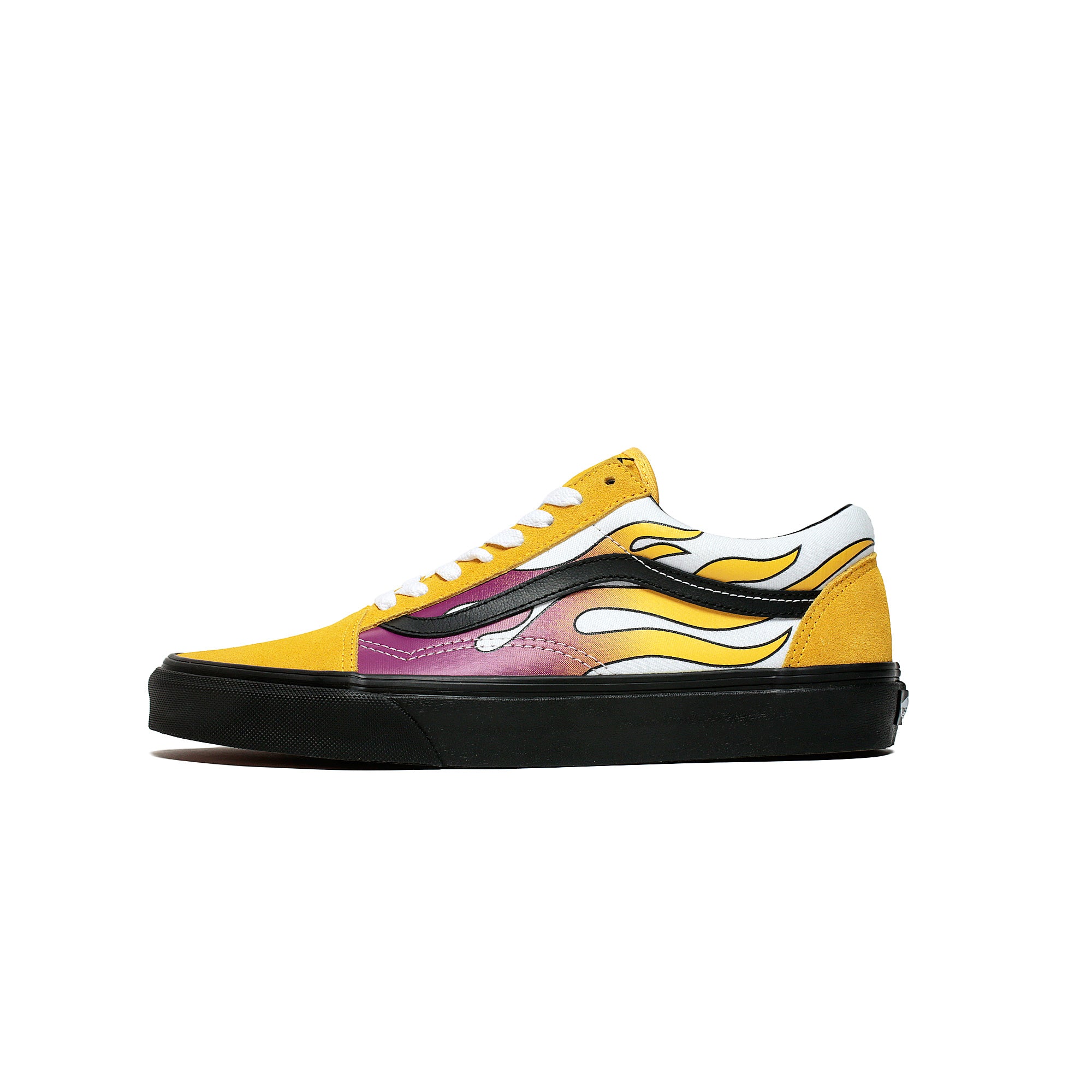 Vans old skool 2024 flame banana black