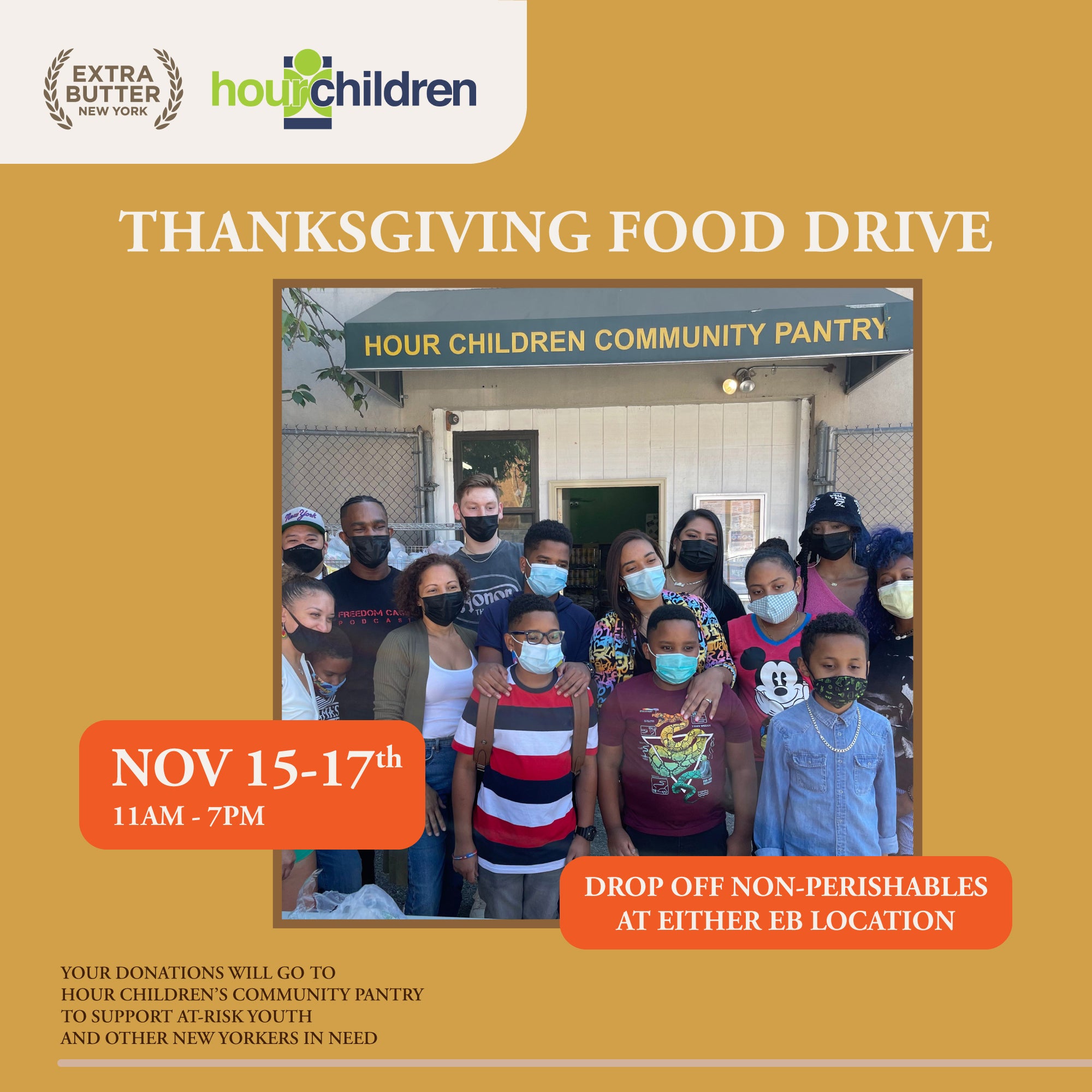 Hour Children Annual Thanksgiving Food Drive article image