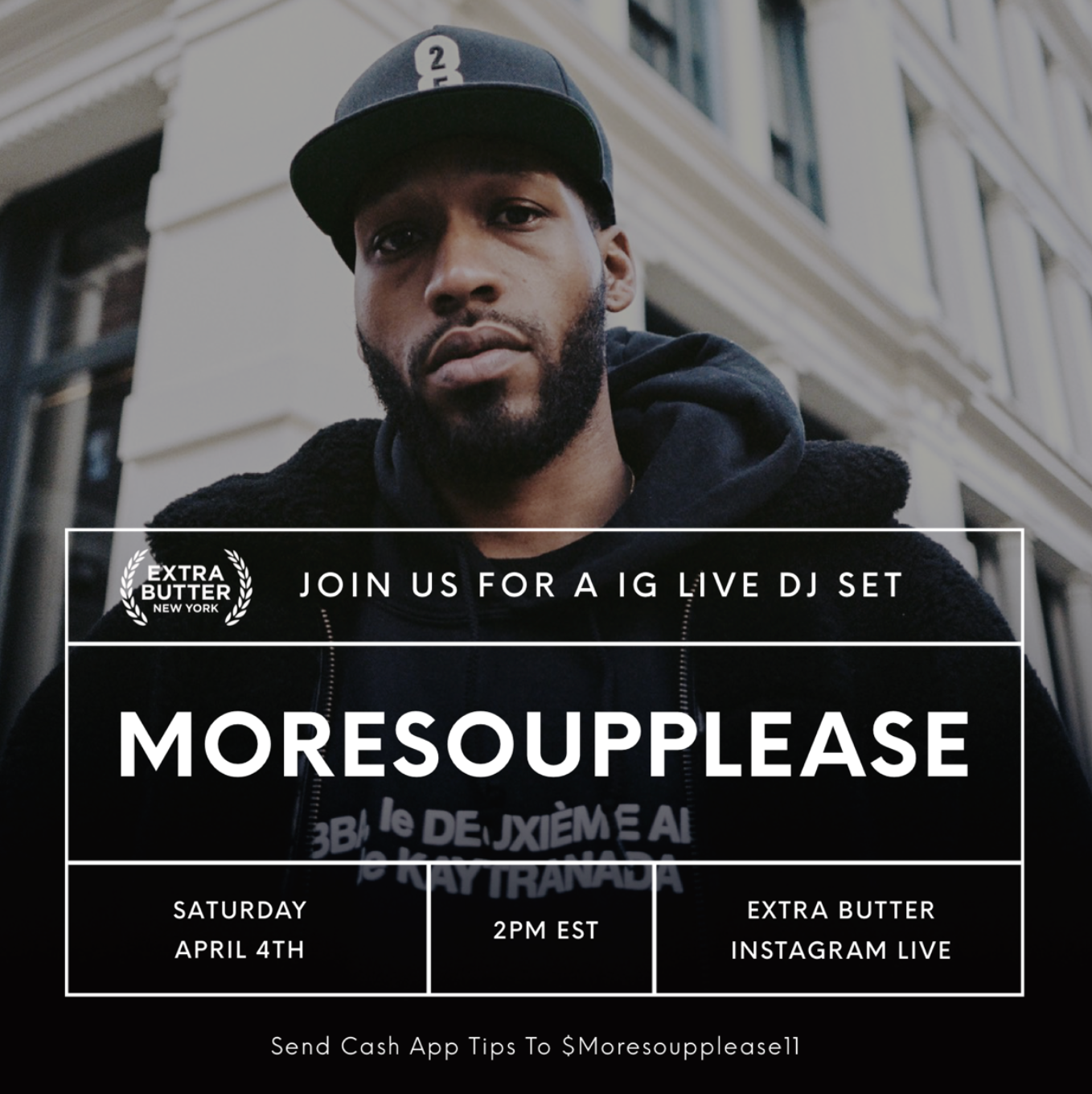IG Live DJ Set with Moresoupplease ! card image
