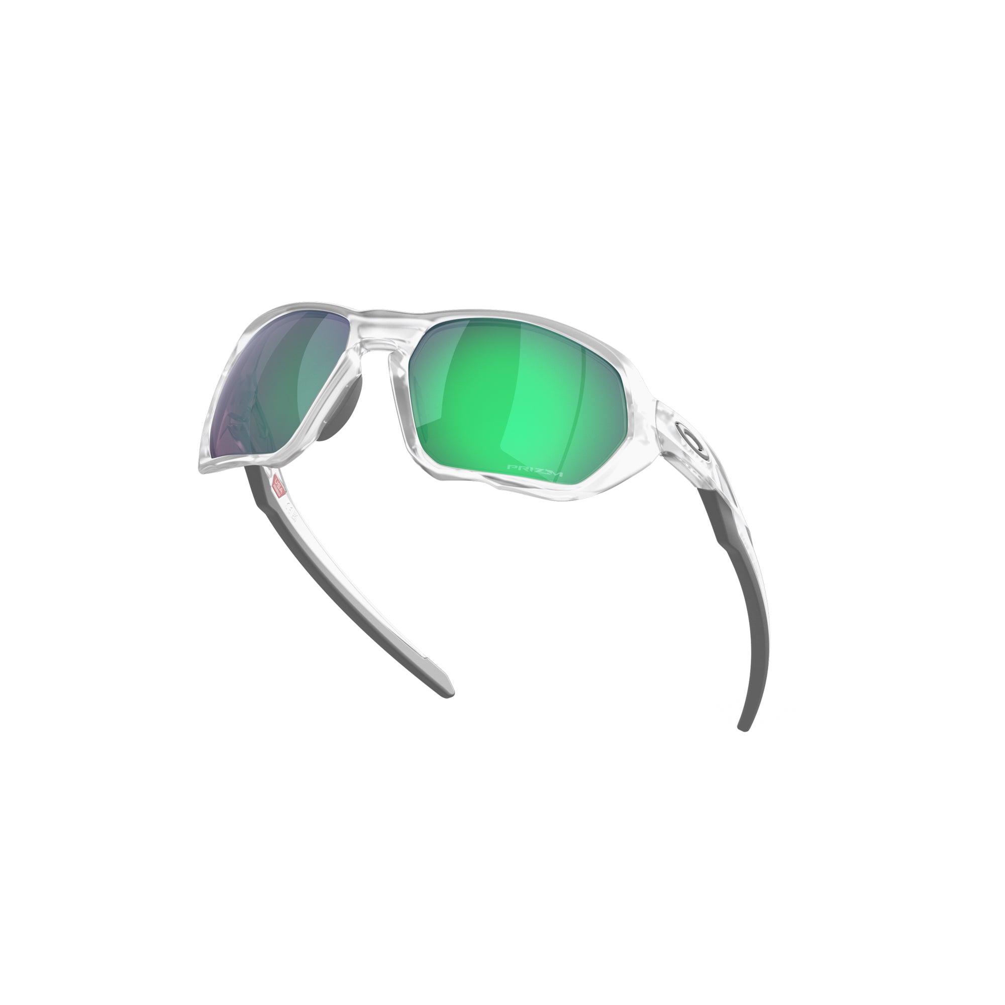 Oakley Plazma Matte Clear w/ Prizm Road Jade Sunglasses