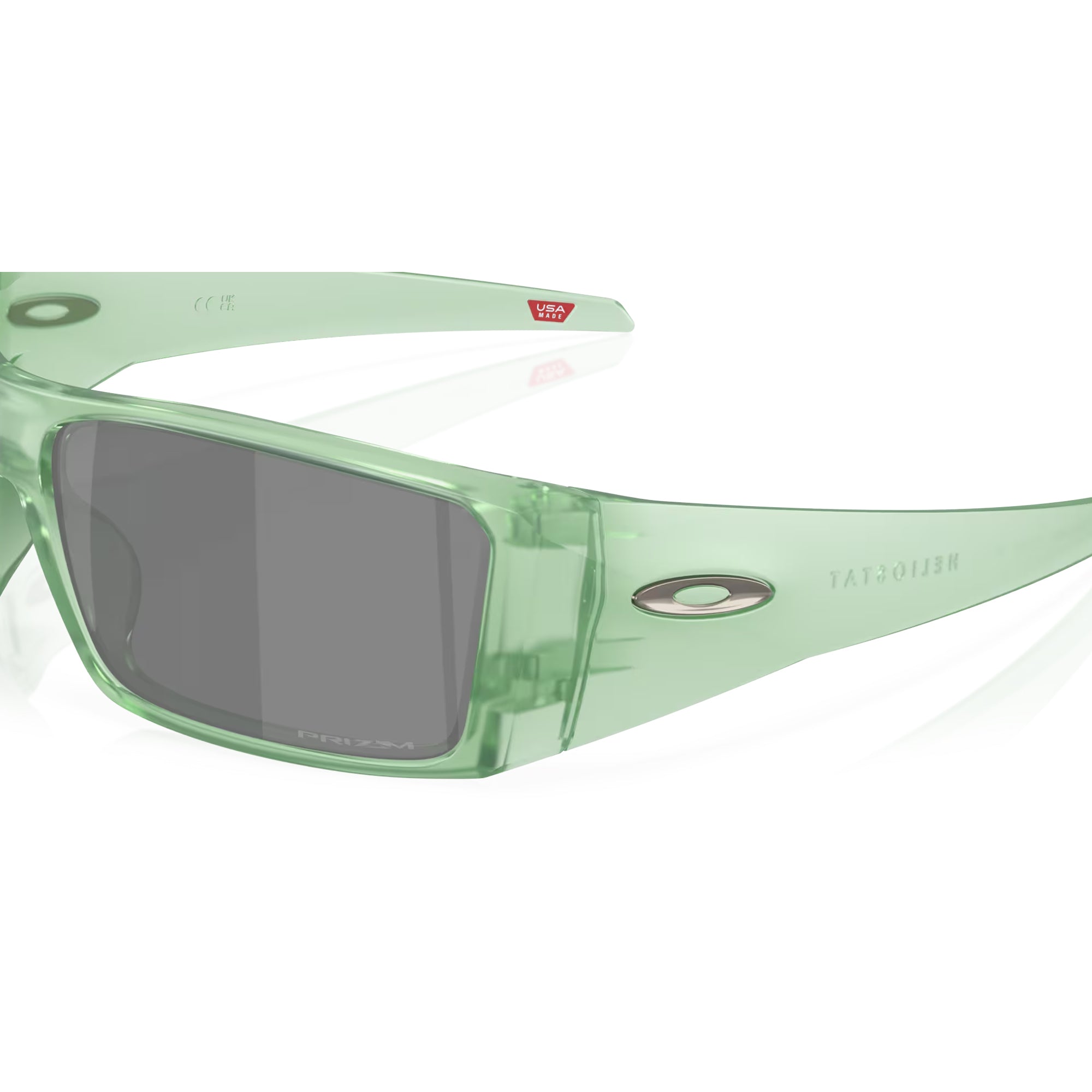 Oakley Heliostat Matte Trans Jade W/ Prizm Black Sunglasses