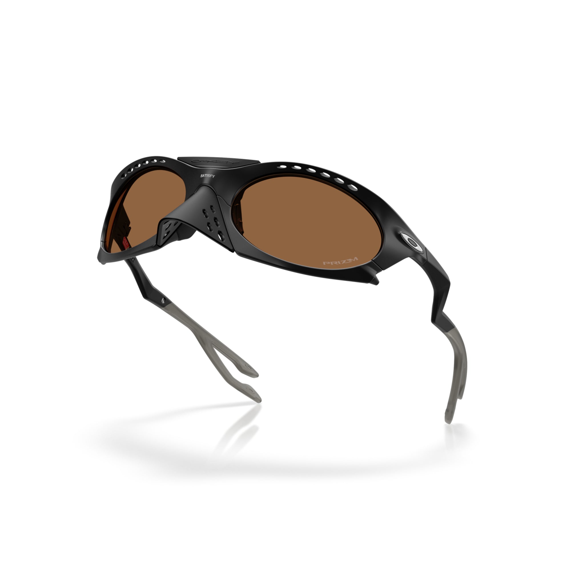 Oakley x Satisfy Running Plantaris Matte Black W/ Prizm Bronze Sunglasses