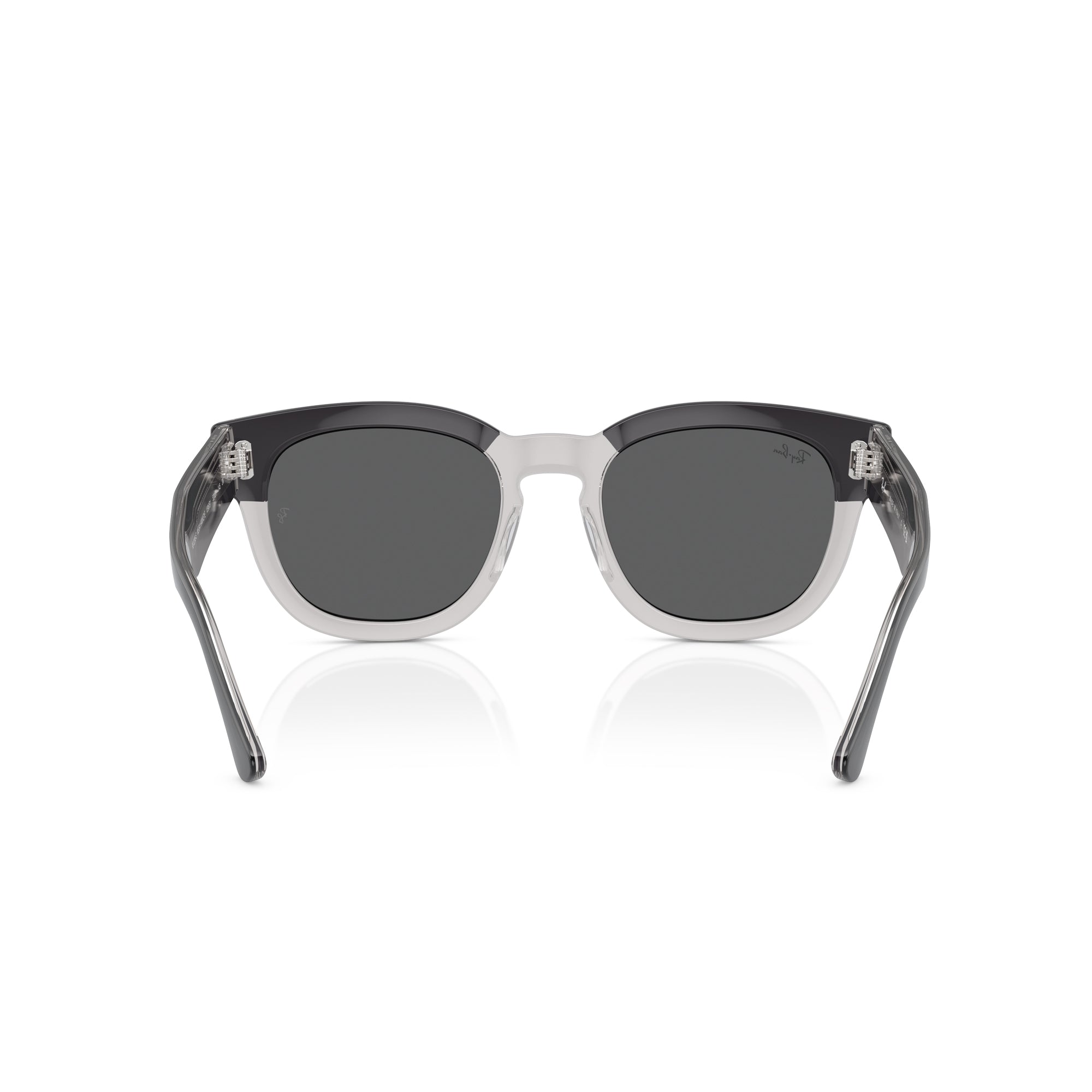 Ray-Ban Mega Hawkeye Dark Gray on Transparent W/ Dark Grey Sunglasses