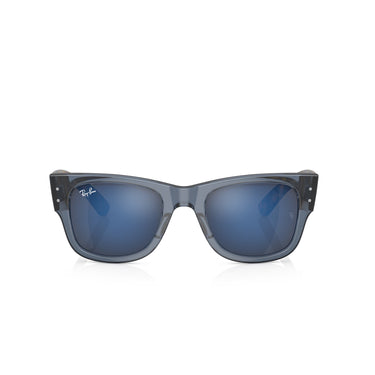 Ray-Ban Mega Wayfarer Transparent Dark Blue W/ Grey Mirror Sunglasses