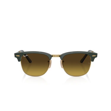 Ray-Ban Clubmaster Folding Green on Arista W/ Gradient Bro Sunglasses