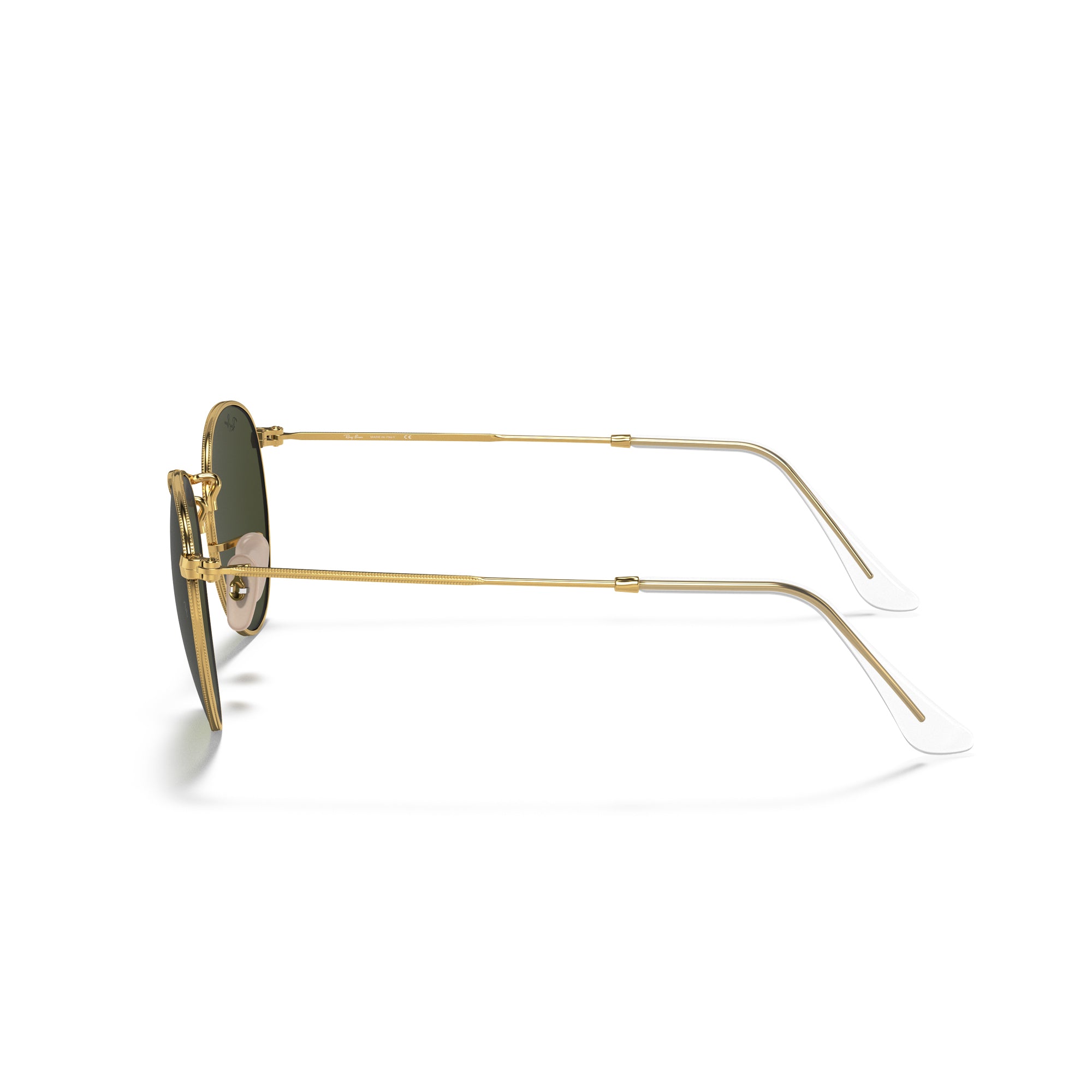 RAY-BAN Round Metal Arista W/ G-15 Green Sunglasses