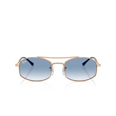 Ray-Ban Rose Gold W/ Clear Gradient Blue Sunglasses