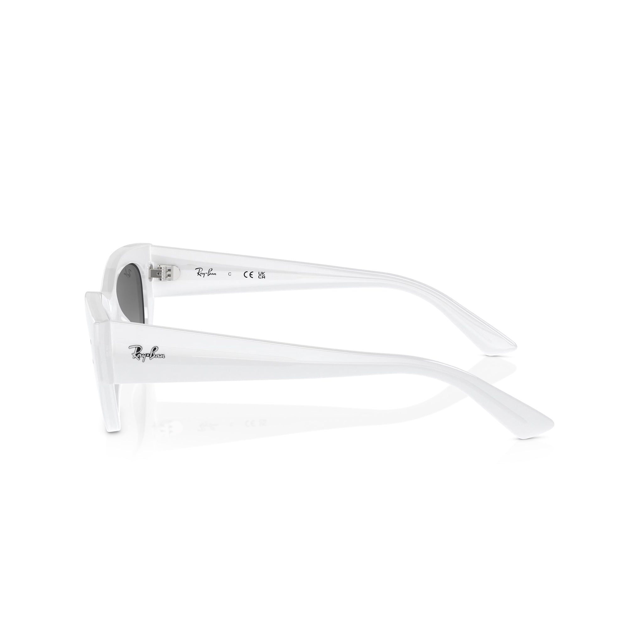 Ray-Ban Zena White Snow W/ Grey Gradient Sunglasses