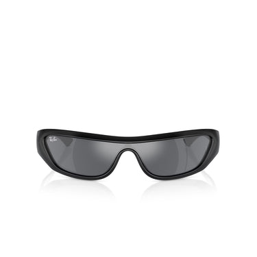 Ray-Ban Xan Black W/ Dark Grey Flash Silver Sunglasses
