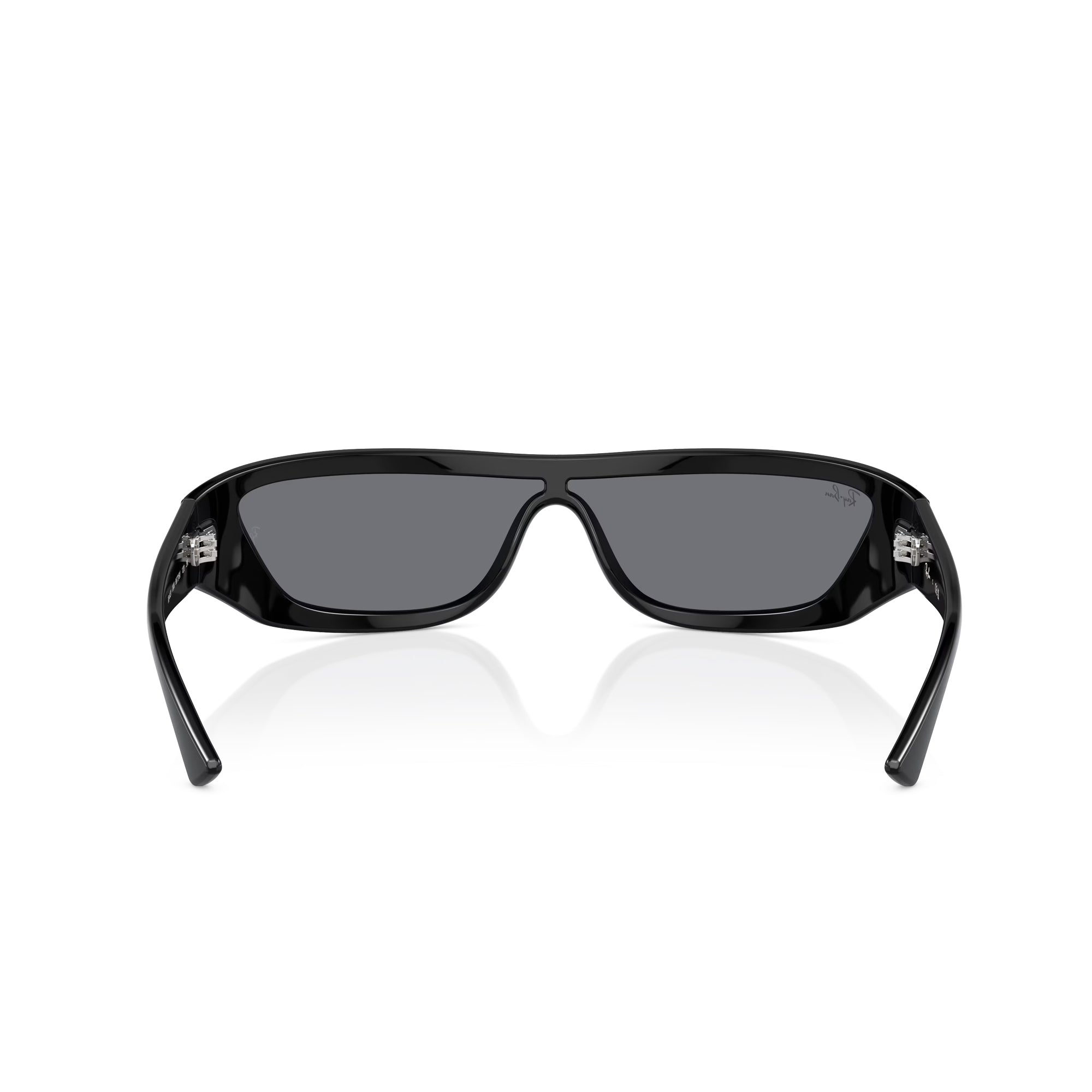 Ray-Ban Xan Black W/ Dark Grey Flash Silver Sunglasses