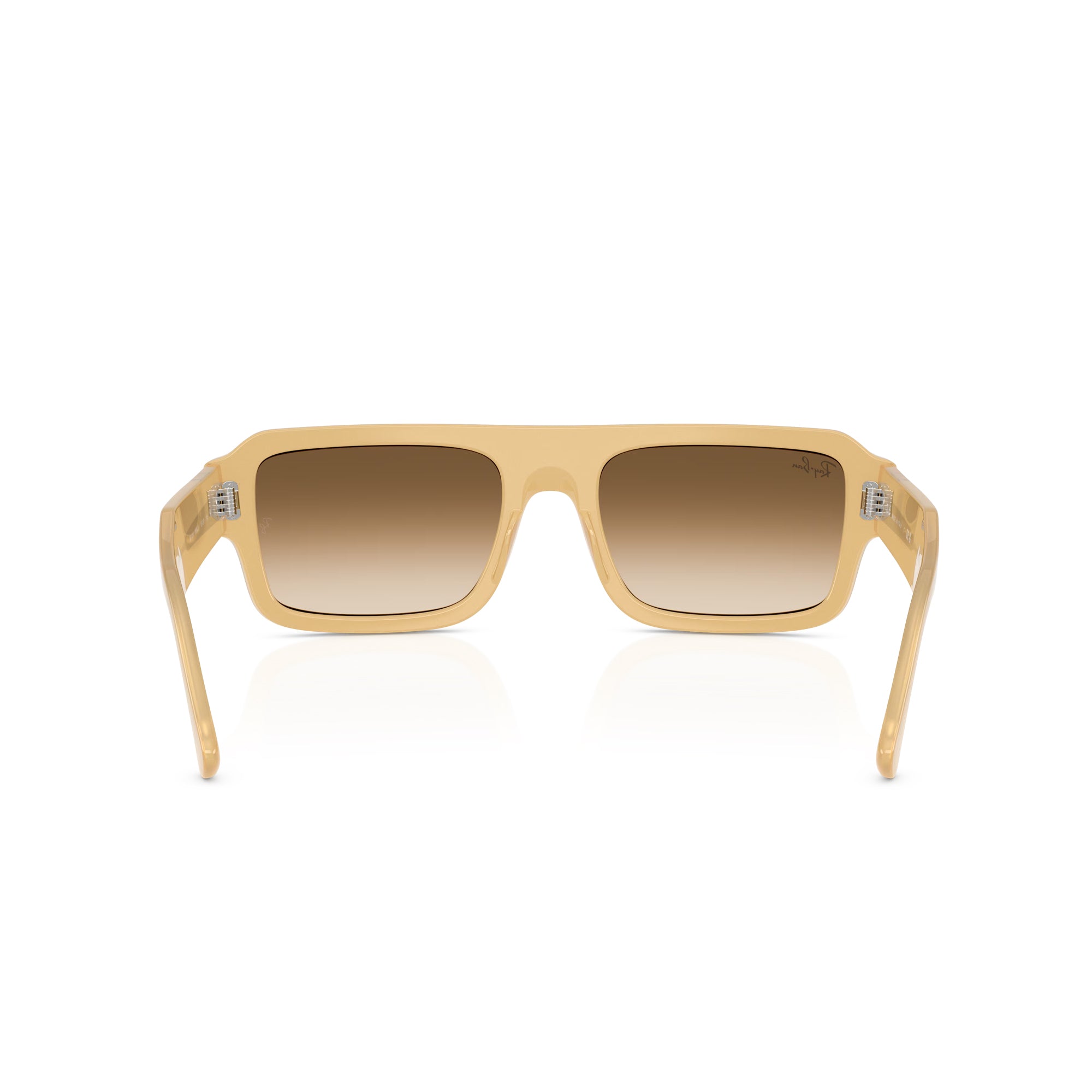 RAY-BAN Lukas Transparent Beige W/ Clear Gradient Brown Sunglasses
