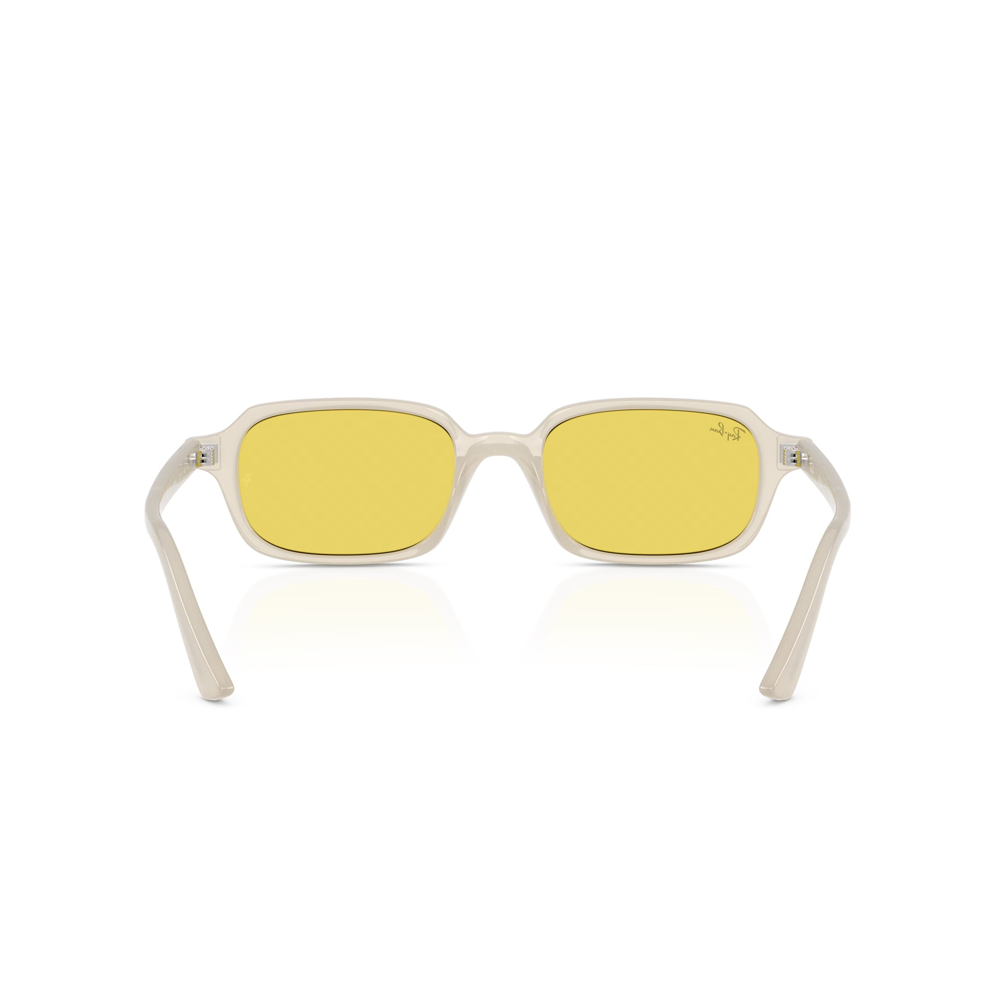 RAY-BAN Zuri Cloudy Warm White W Yellow Mirror Flash Gold Sunglasses