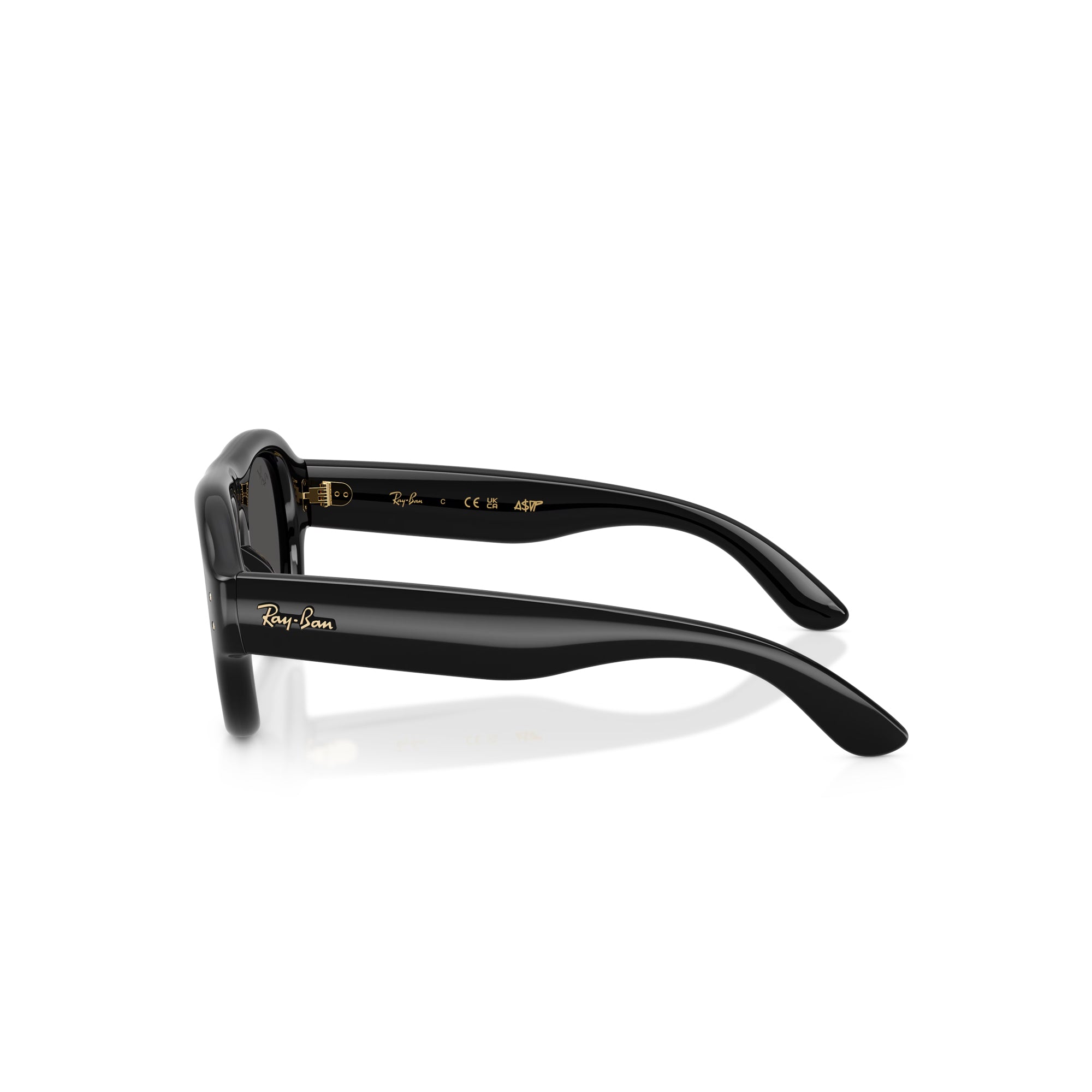 Ray-Ban x A$AP Rocky Aviator Puffer Black Frame W/ Dark Grey Lens Sunglasses