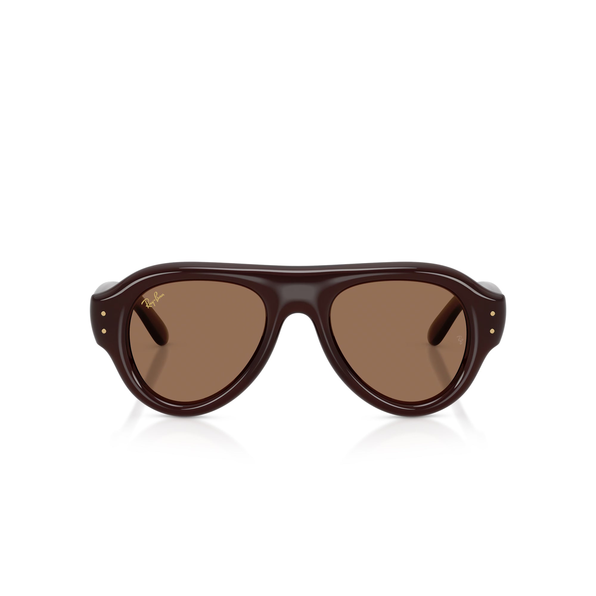 Ray-Ban x A$AP Rocky Aviator Puffer Transparent Brown Frame W/ Brown Lens Sunglasses card image
