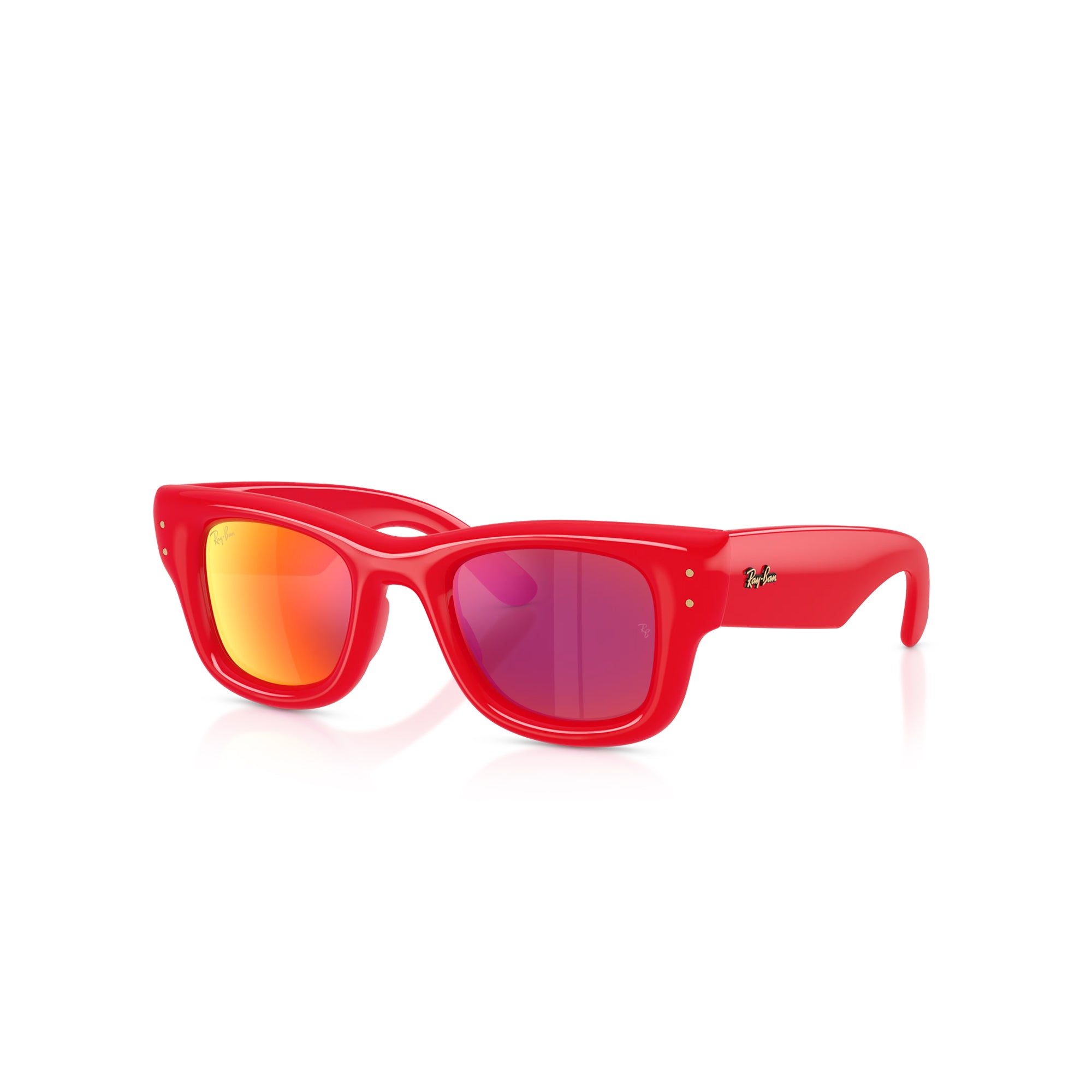 Ray-Ban x A$AP Rocky Wayfarer Puffer Red W/ Brown Mirror Orange Sunglasses