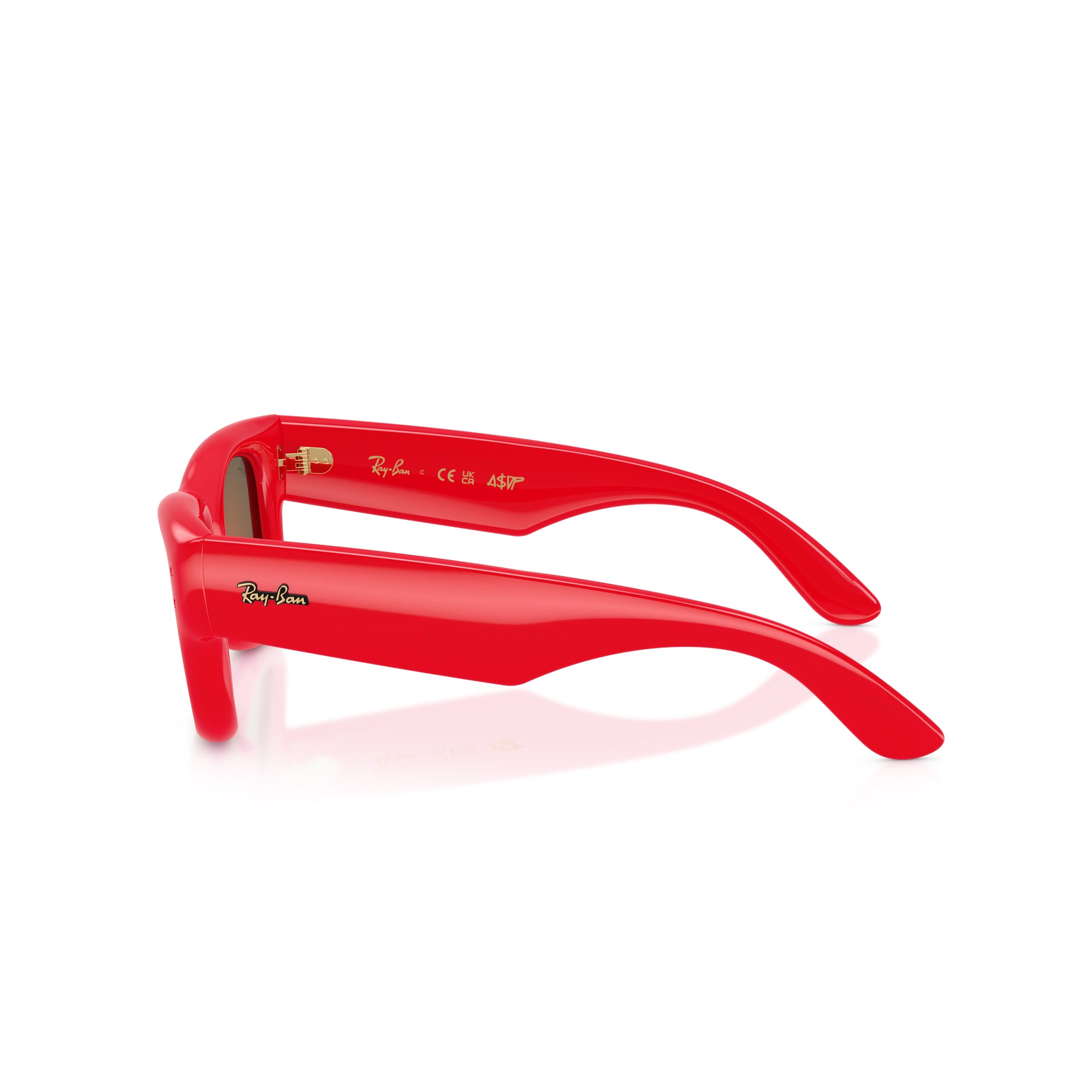 Ray-Ban x A$AP Rocky Wayfarer Puffer Red W/ Brown Mirror Orange Sunglasses