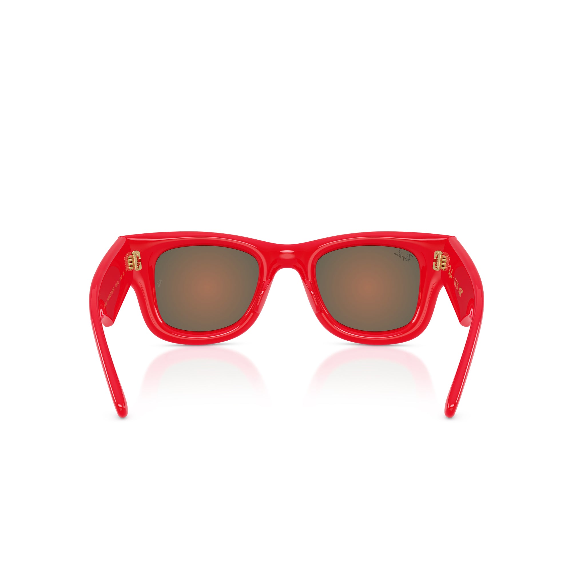 Ray-Ban x A$AP Rocky Wayfarer Puffer Red W/ Brown Mirror Orange Sunglasses