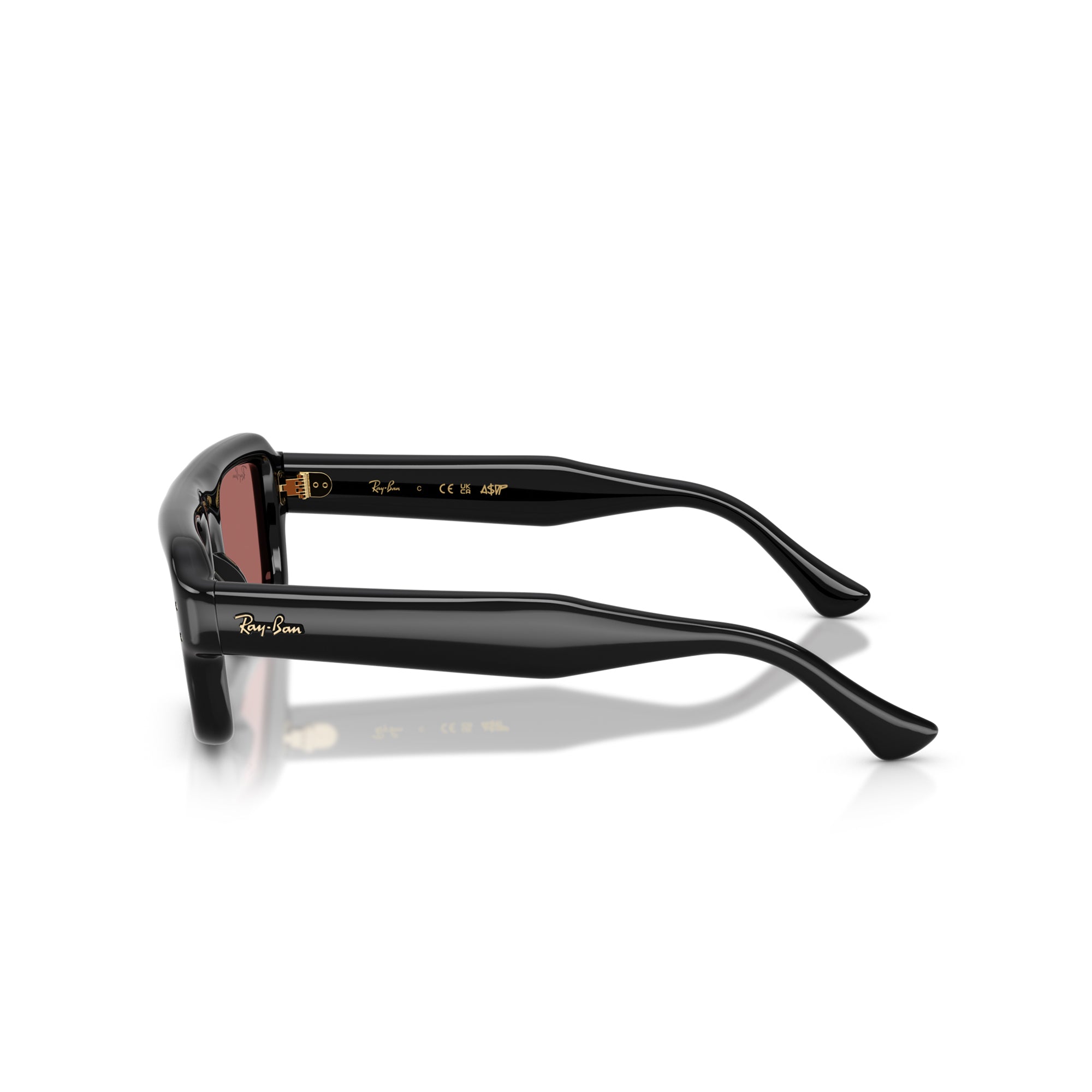 Ray-Ban x A$AP Rocky Flacko Puffer Black Frame W/ Violet Lens Sunglasses