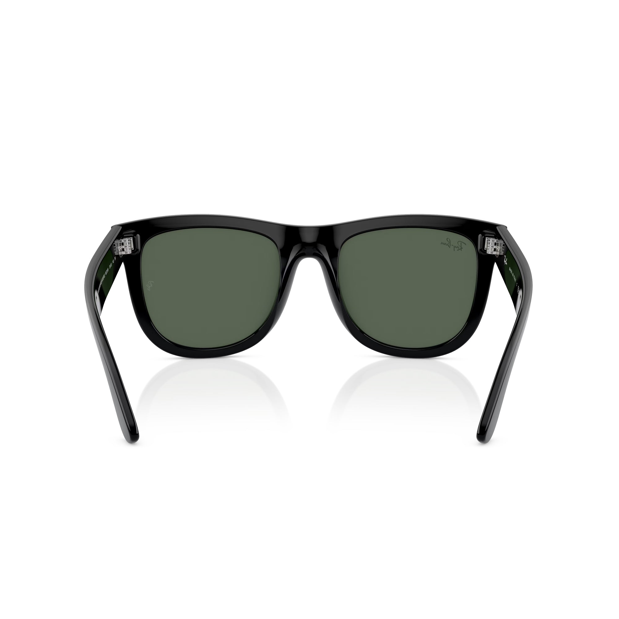 Ray-Ban Wayfarer Reverse Black W/ Dark Green Sunglasses