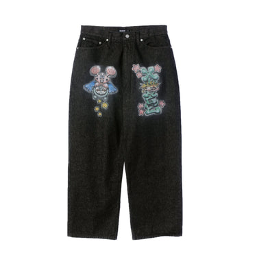 X-Large Mens Painting Denim Pants